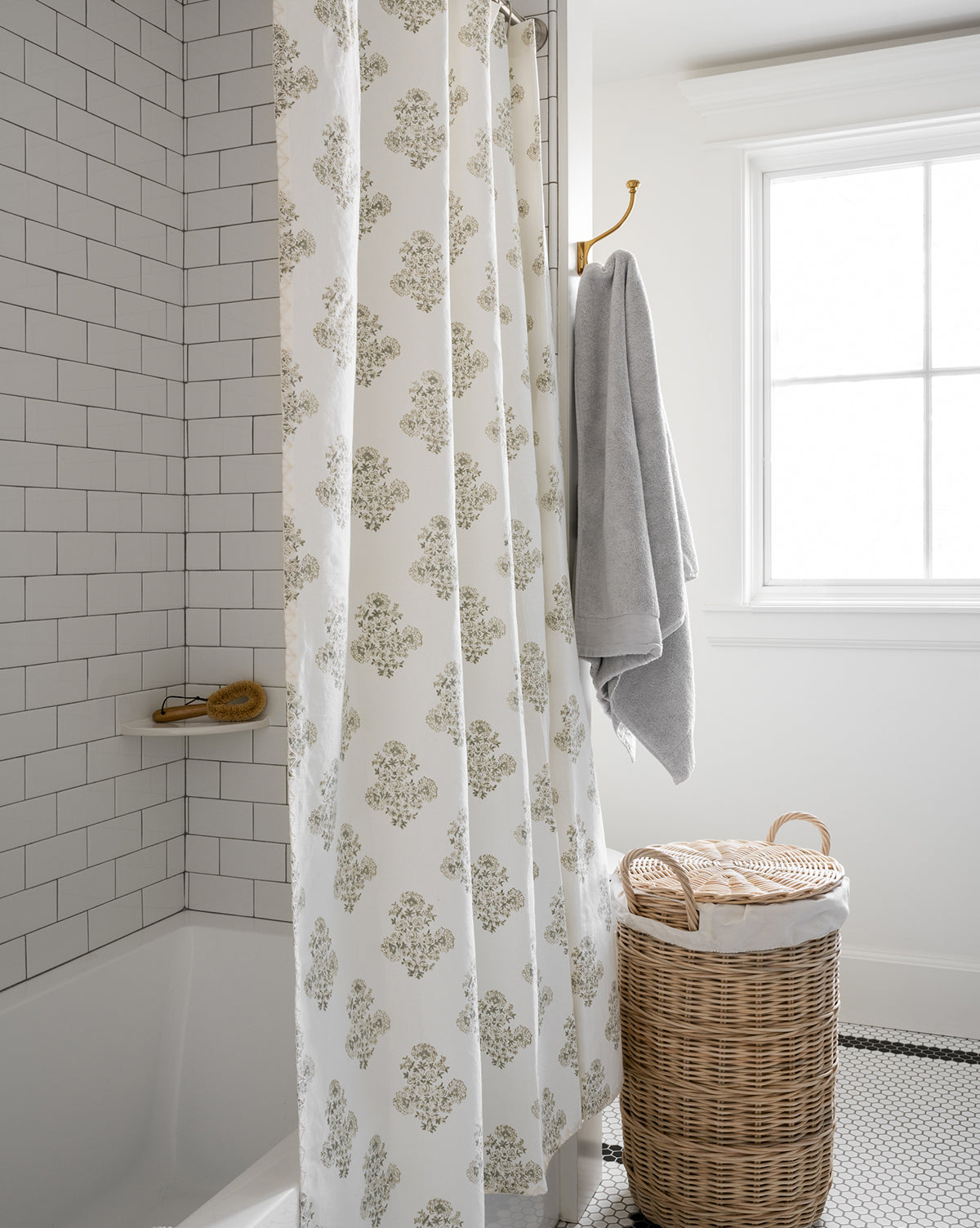 McGee & Co - Block Print Shower Curtain