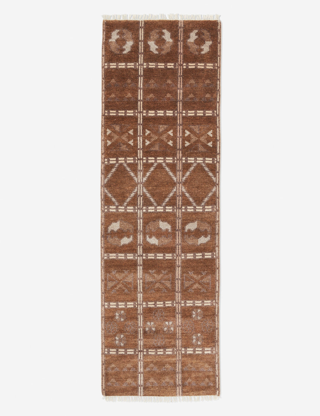 Lulu and Georgia - Baz Hand-Knotted Wool Rug Swatch, 18" x 18"