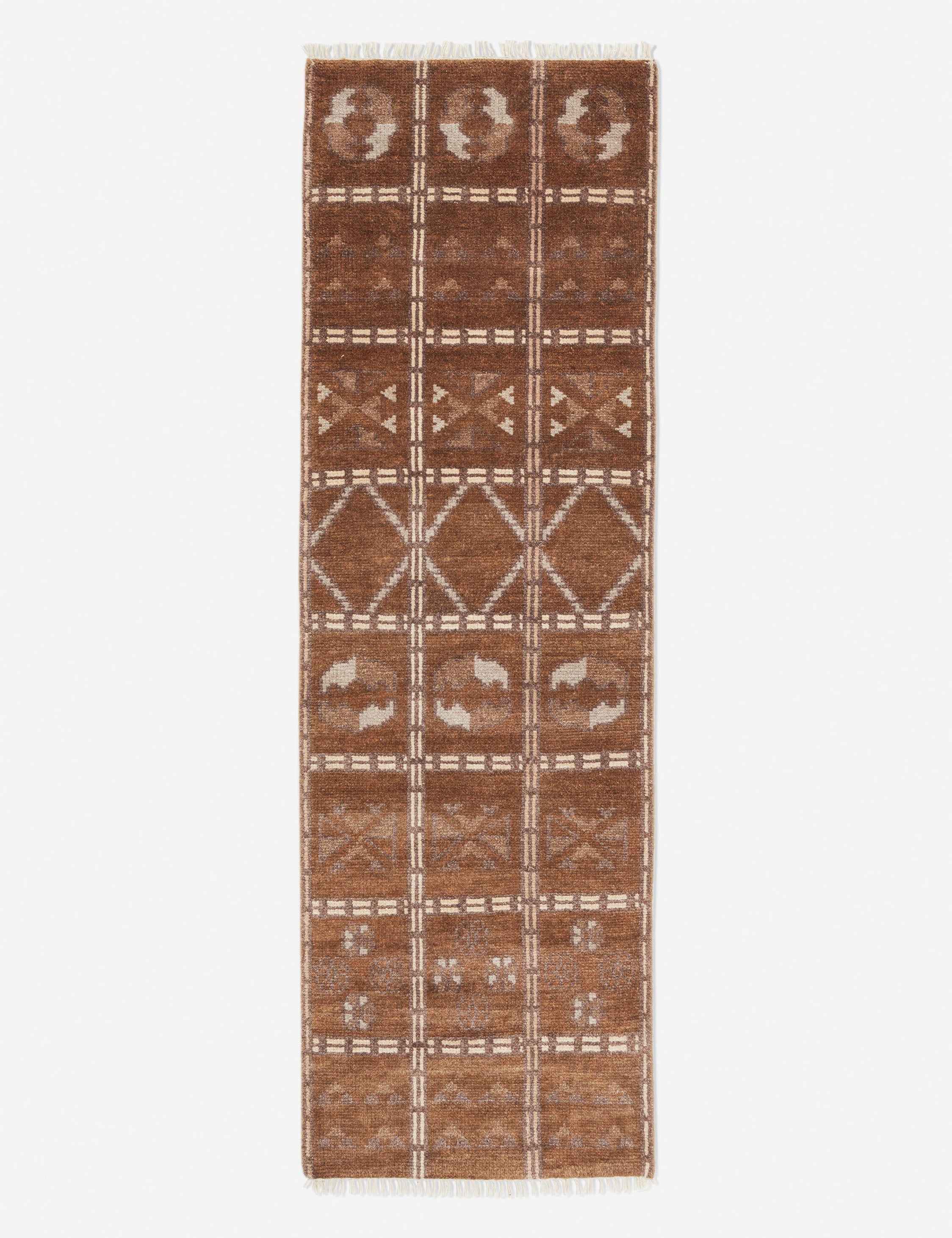 Lulu and Georgia - Baz Hand-Knotted Wool Rug Swatch, 18" x 18"