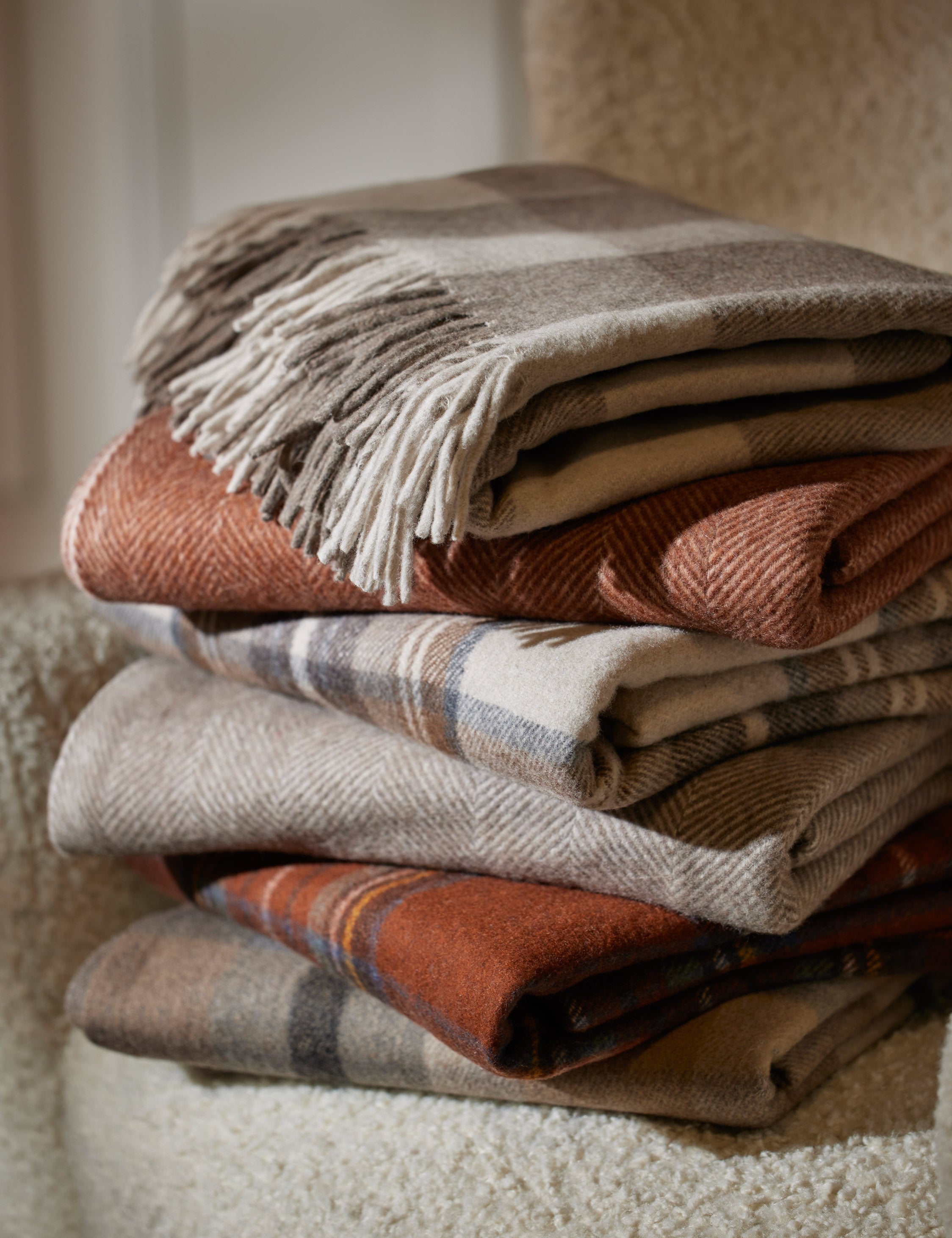Lulu and Georgia - Recycled Wool Throw by TBCo