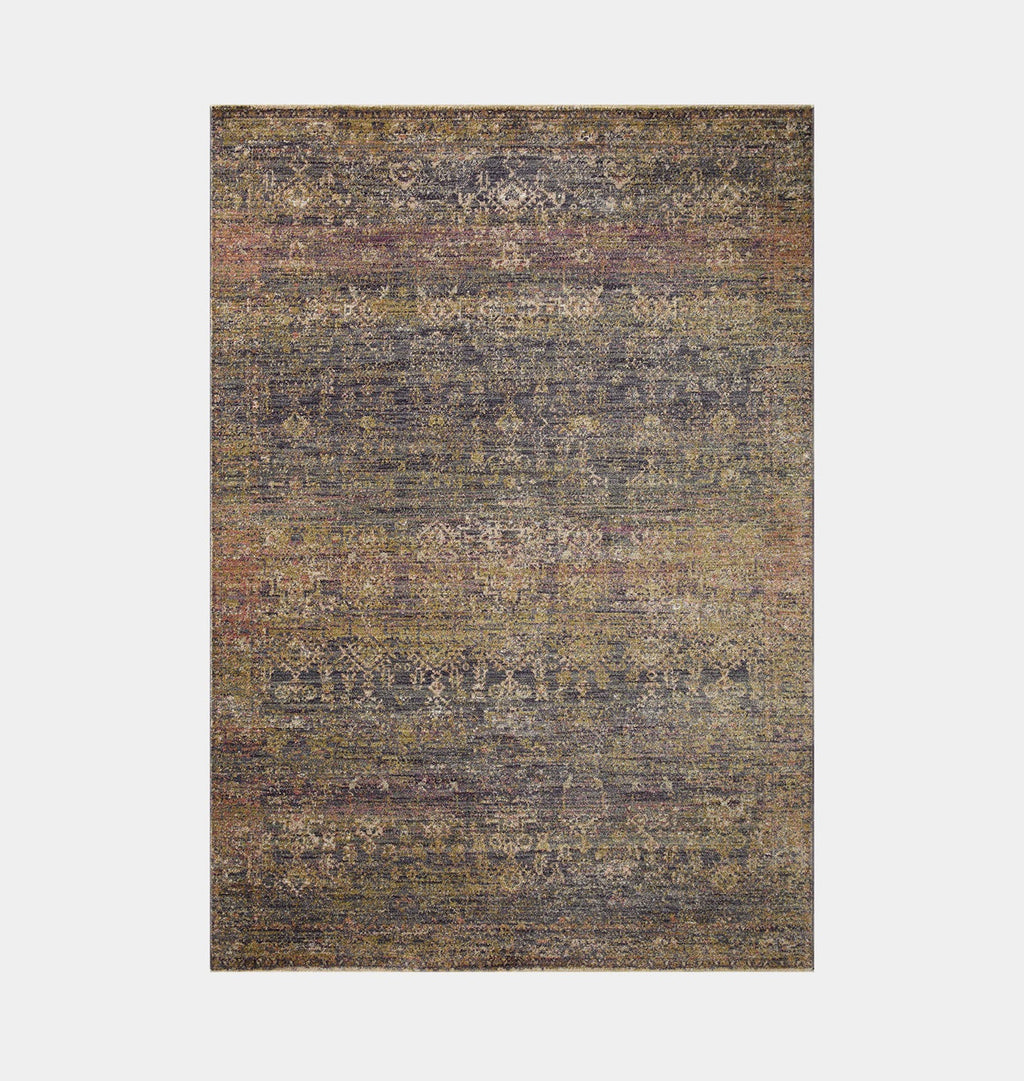 Amber Interiors - Bradbury BRU - 05 Ink / Multi Area Rug