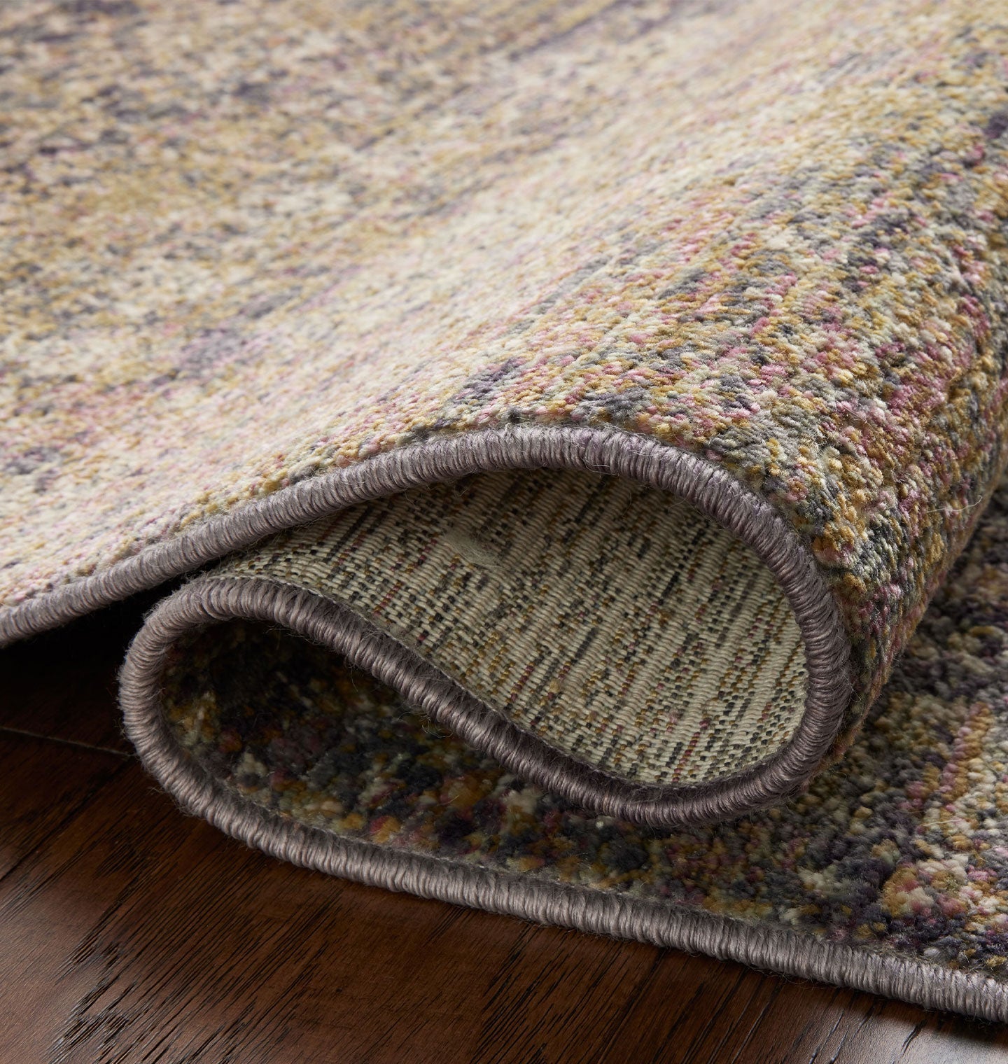 Amber Interiors - Bradbury BRU - 05 Ink / Multi Area Rug