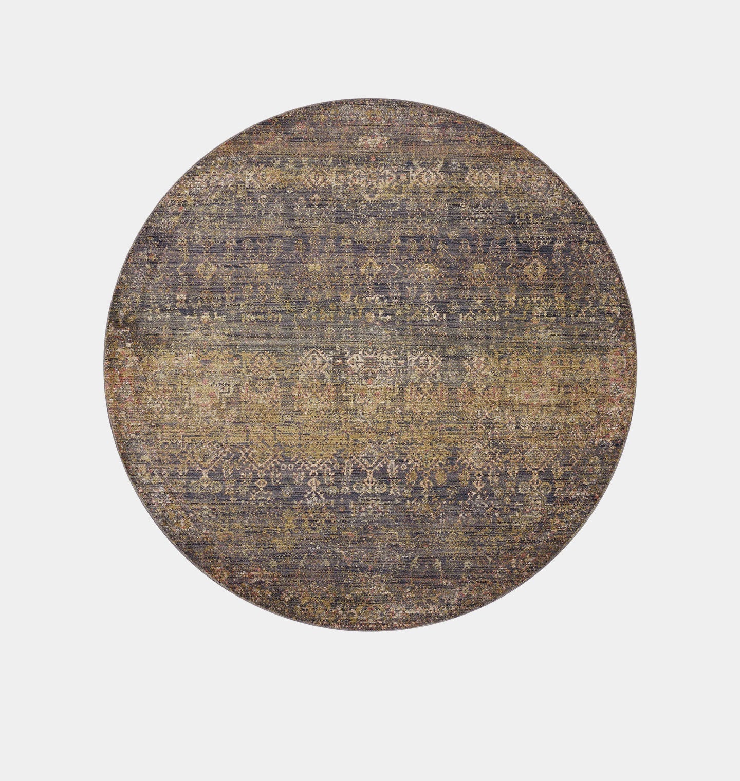 Amber Interiors - Bradbury BRU - 05 Ink / Multi Area Rug