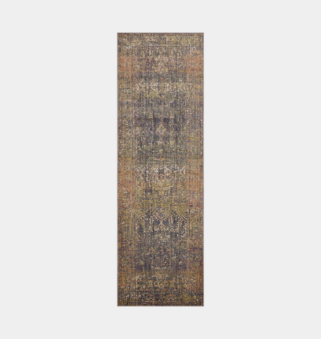 Amber Interiors - Bradbury BRU - 05 Ink / Multi Area Rug