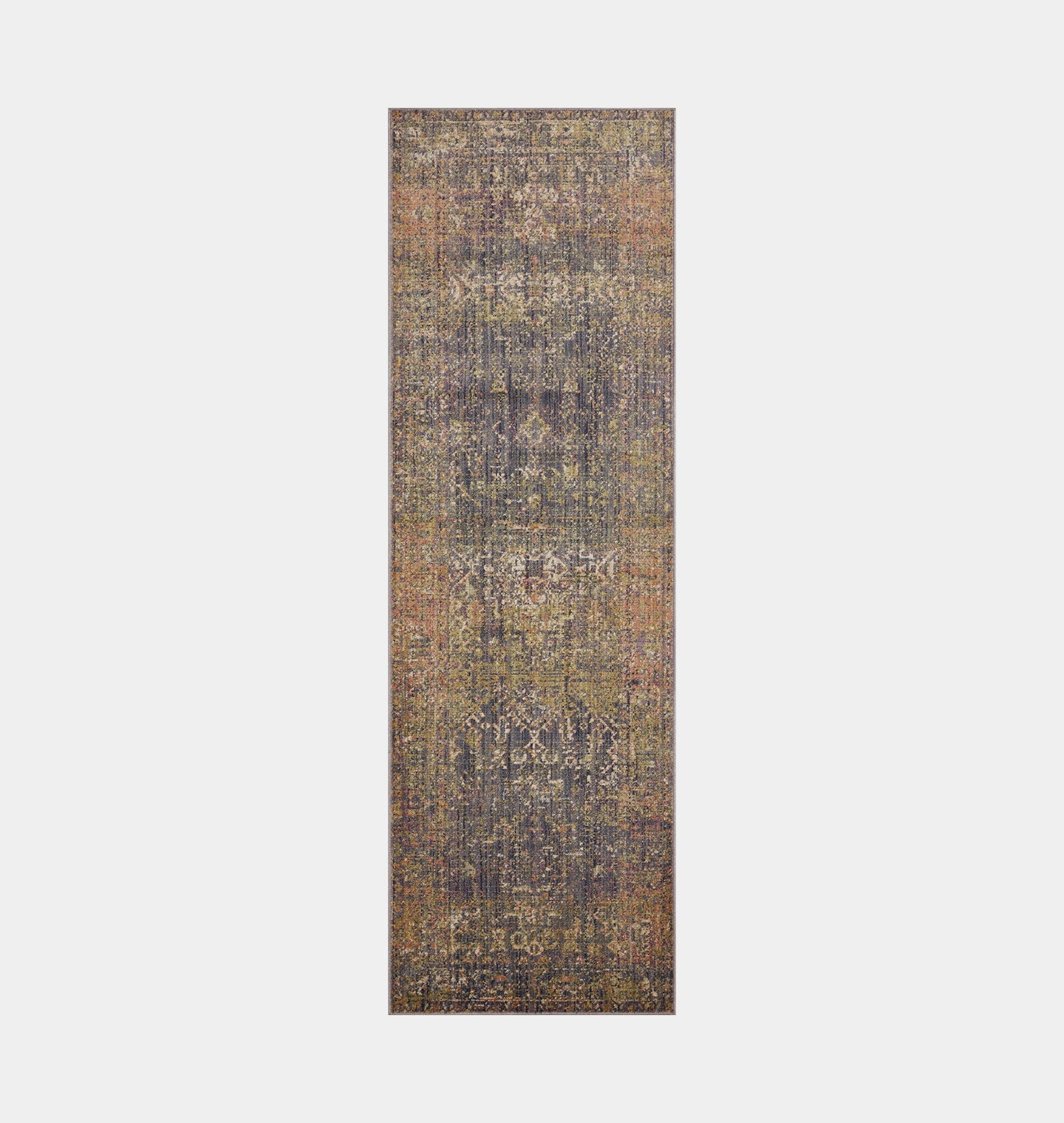 Amber Interiors - Bradbury BRU - 05 Ink / Multi Area Rug