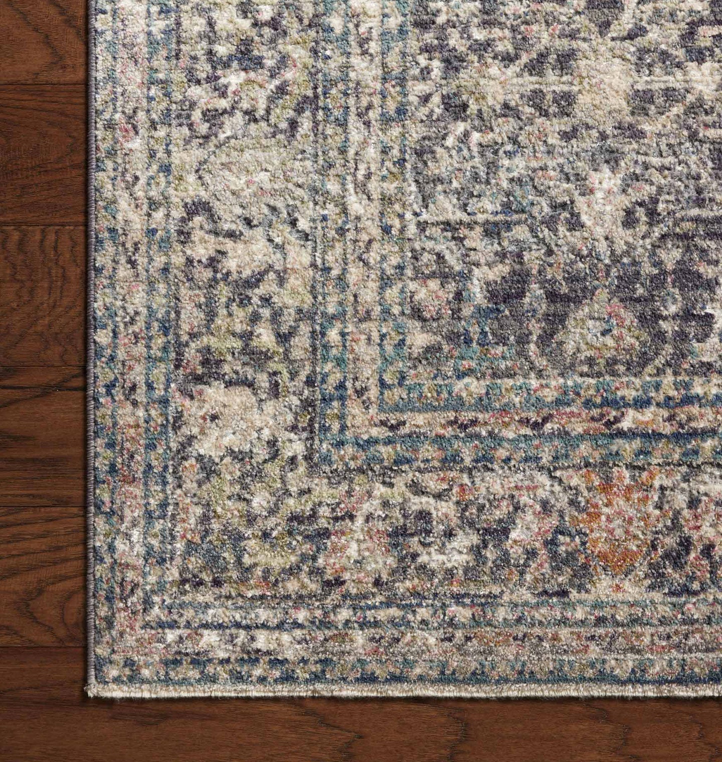 Amber Interiors - Bradbury BRU - 01 Midnight / Multi Area Rug