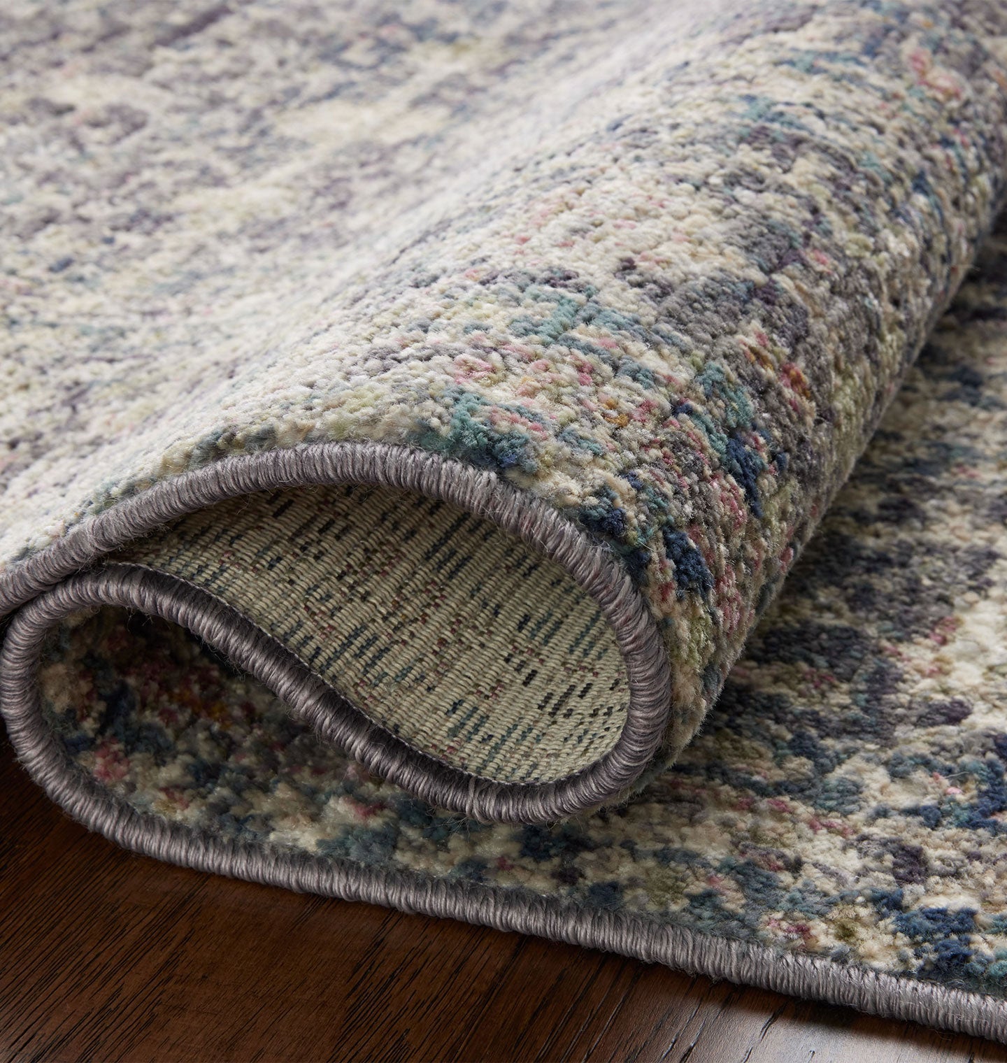 Amber Interiors - Bradbury BRU - 01 Midnight / Multi Area Rug