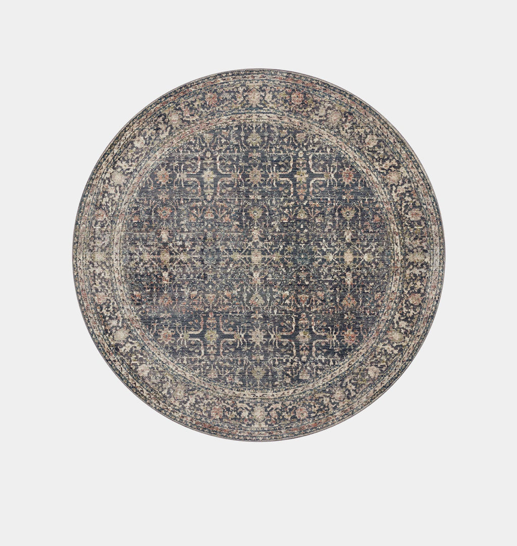 Amber Interiors - Bradbury BRU - 01 Midnight / Multi Area Rug