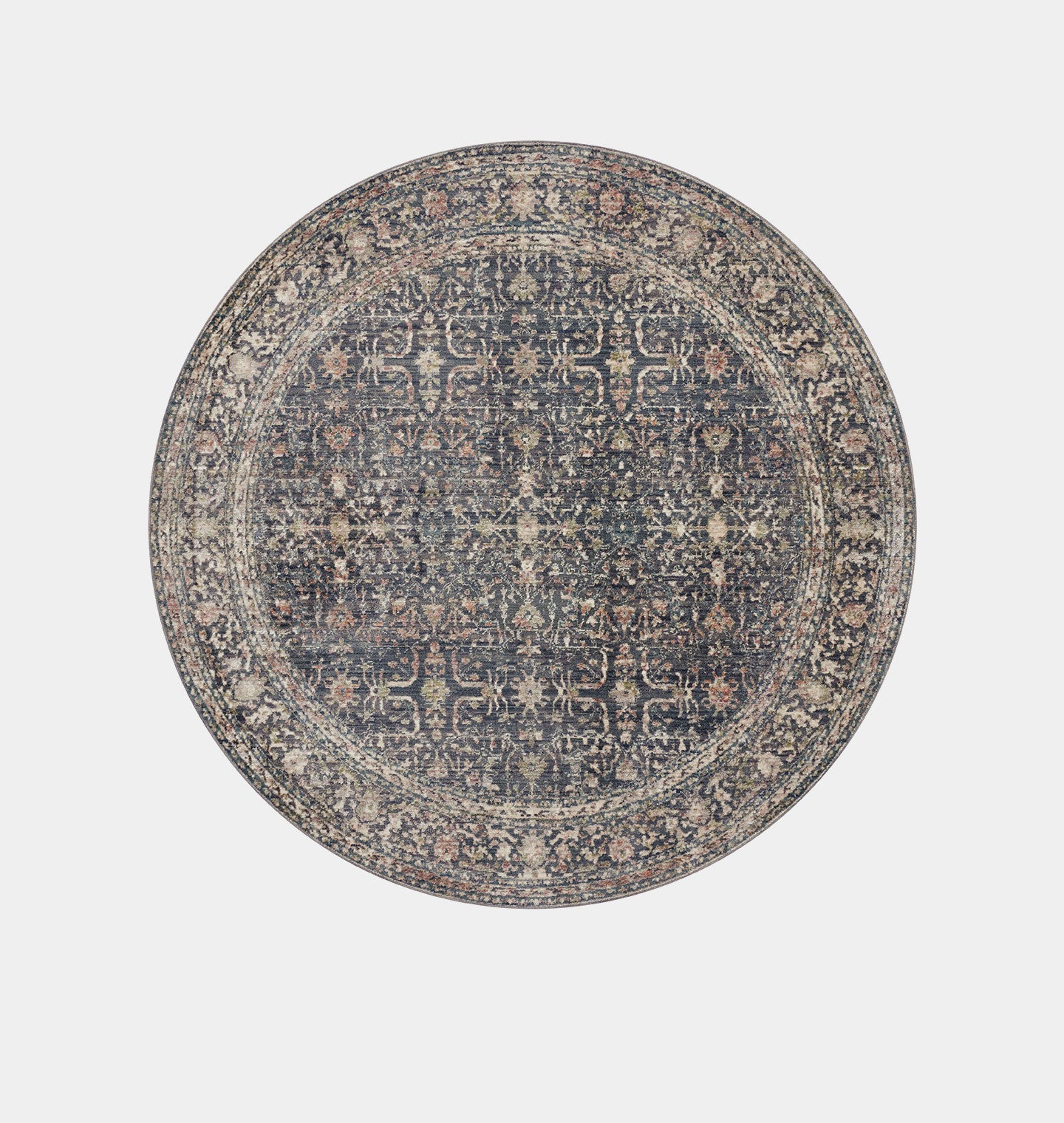 Amber Interiors - Bradbury BRU - 01 Midnight / Multi Area Rug