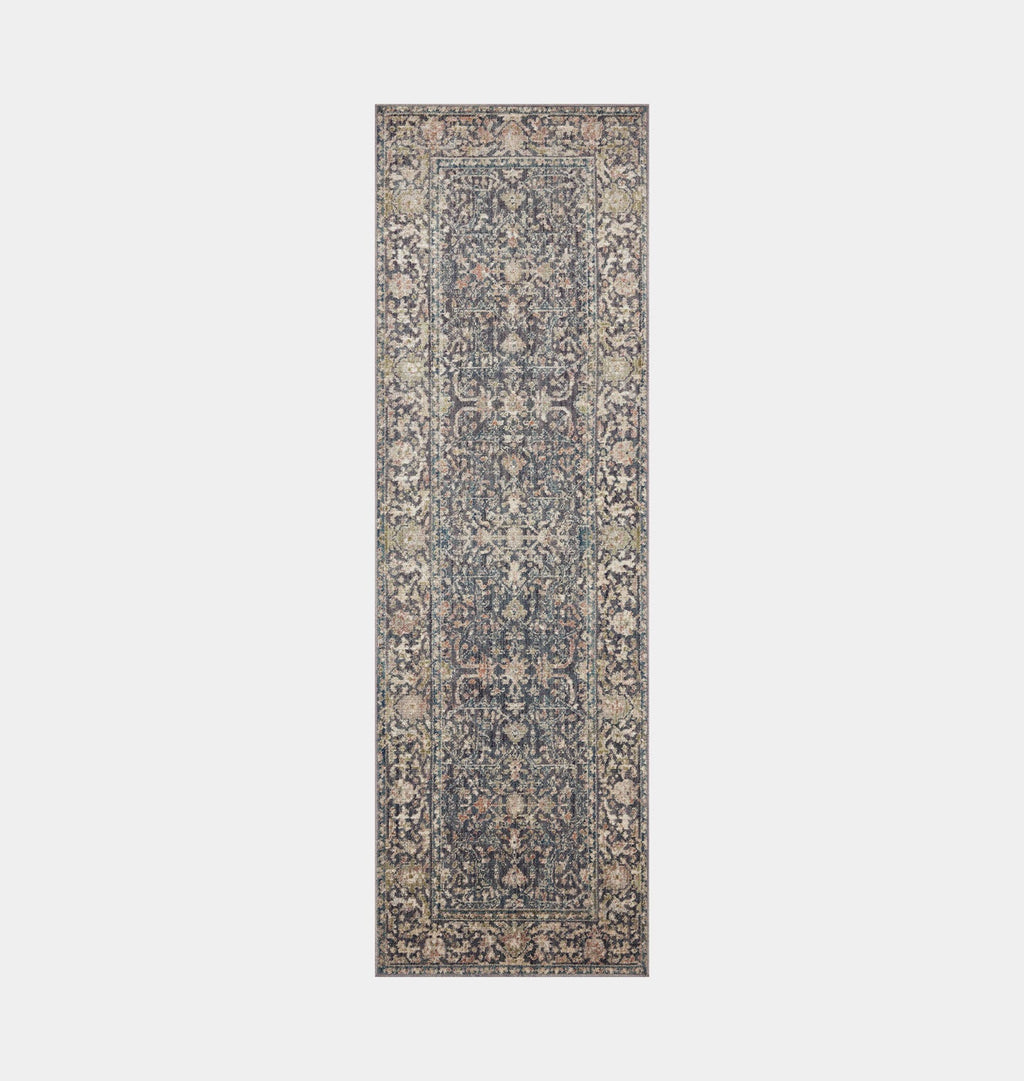 Amber Interiors - Bradbury BRU - 01 Midnight / Multi Area Rug