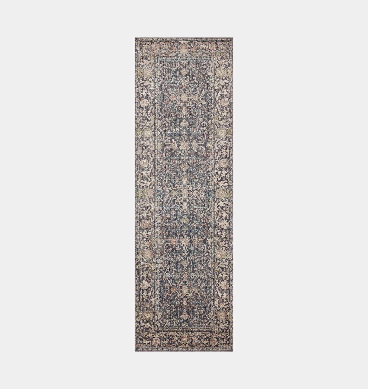 Amber Interiors - Bradbury BRU - 01 Midnight / Multi Area Rug