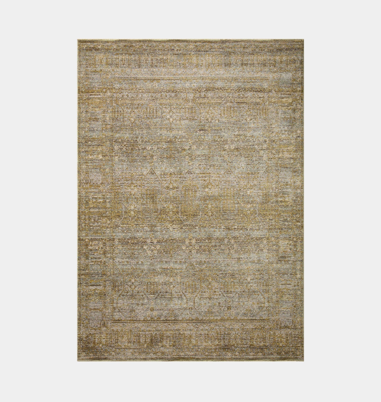 Amber Interiors - Bradbury BRU - 02 Dove / Gold Area Rug