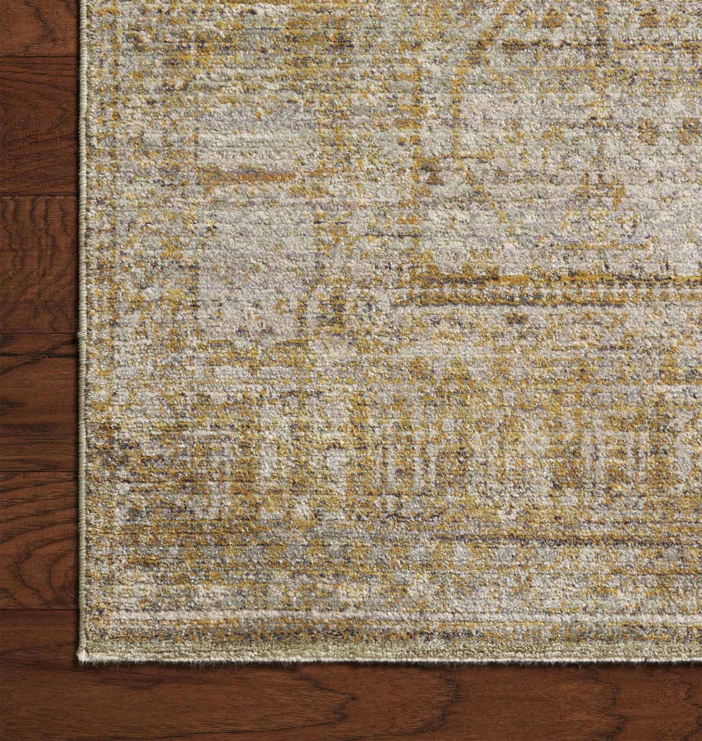 Amber Interiors - Bradbury BRU - 02 Dove / Gold Area Rug