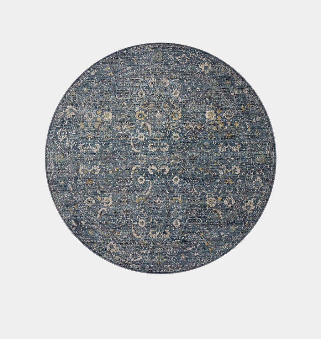 Amber Interiors - Bradbury BRU - 03 Ocean / Gold Area Rug