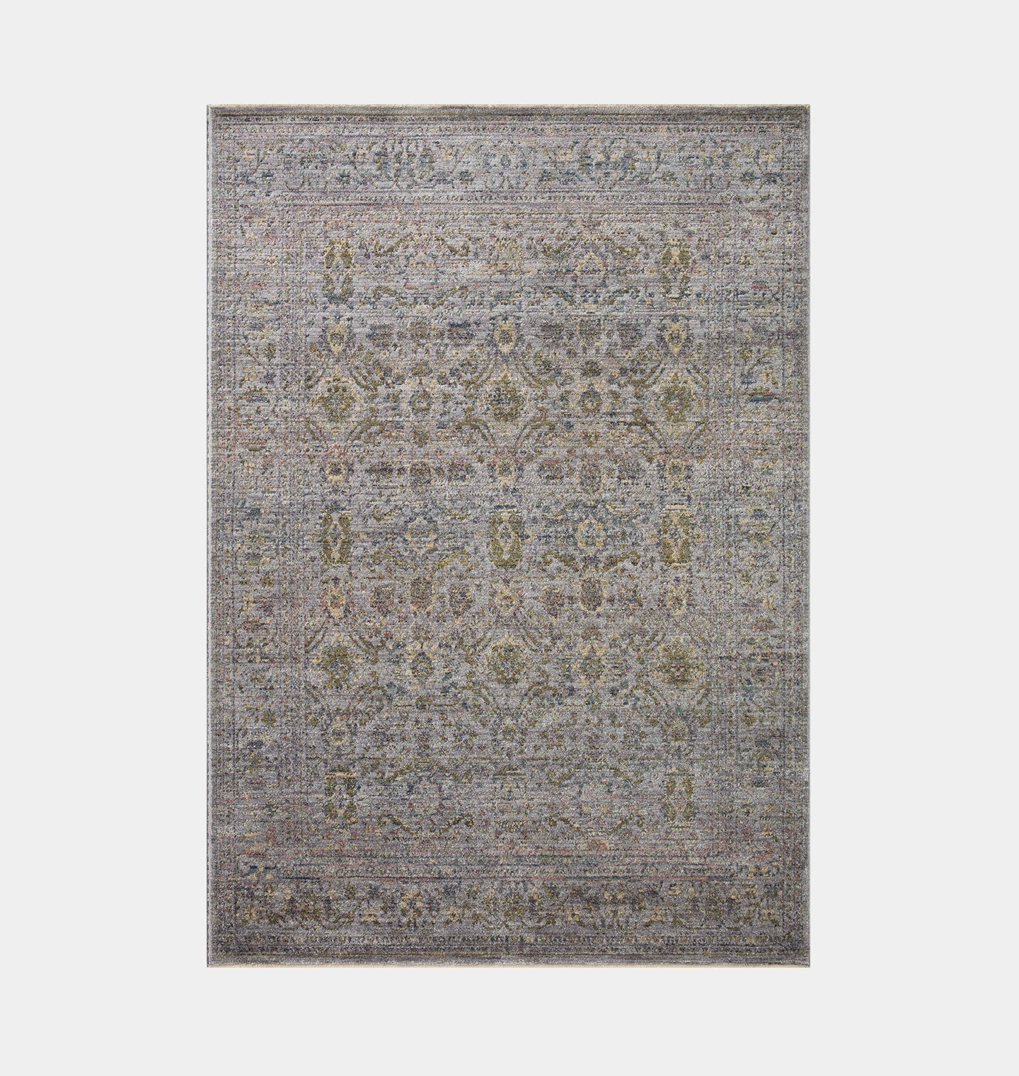 Amber Interiors - Bradbury BRU - 04 Grey / Multi Area Rug