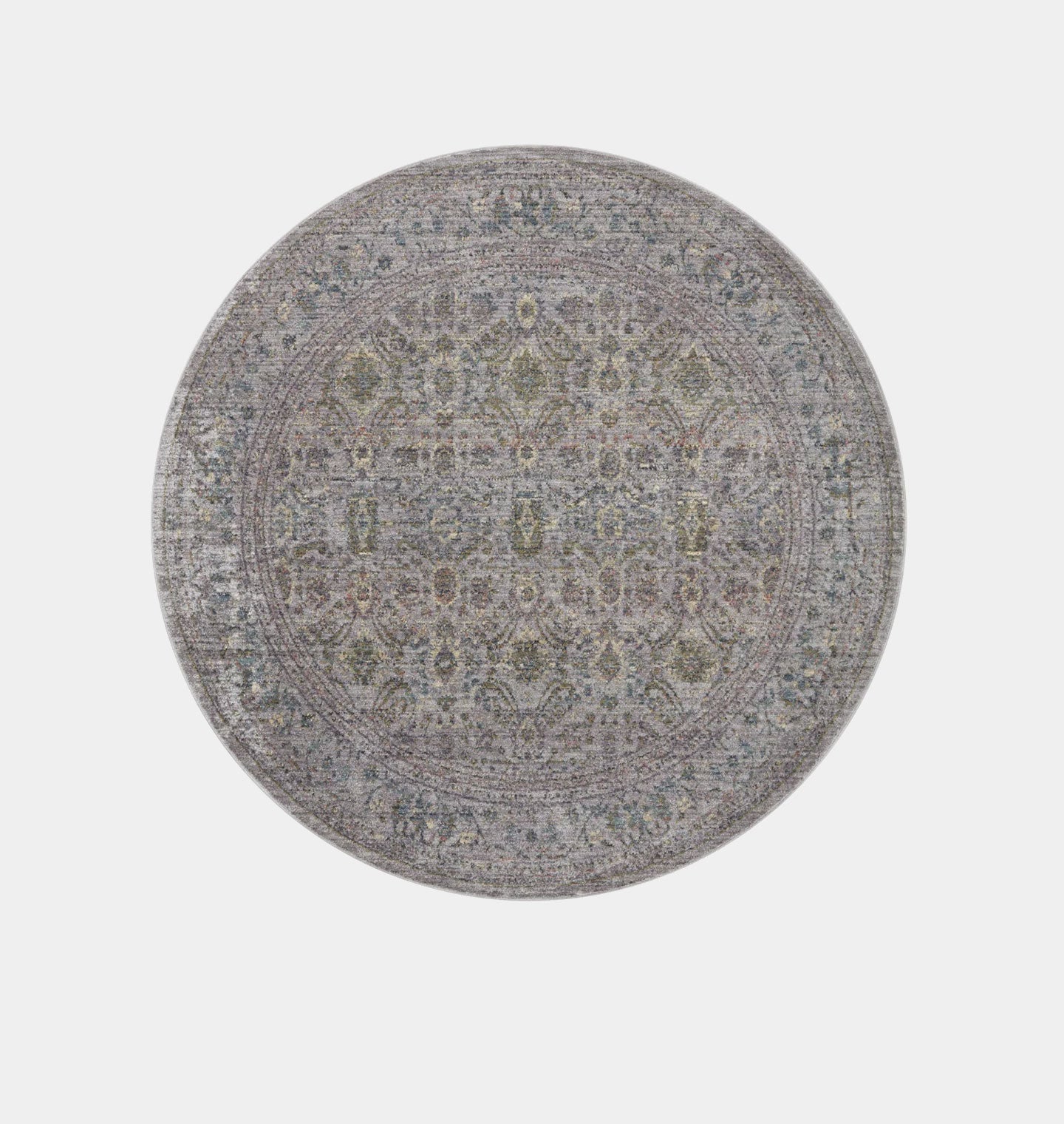 Amber Interiors - Bradbury BRU - 04 Grey / Multi Area Rug