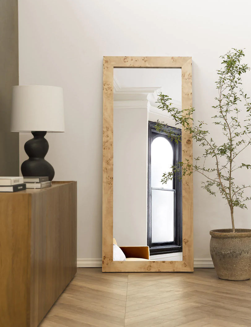 Lulu and Georgia - Bree Burl Wood Floor Mirror