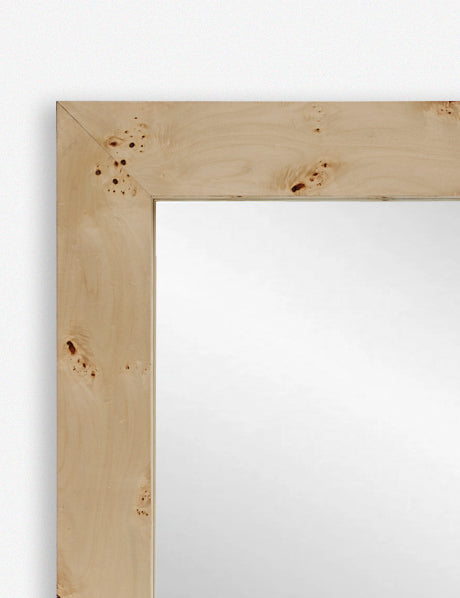 Lulu and Georgia - Bree Burl Wood Square Mirror