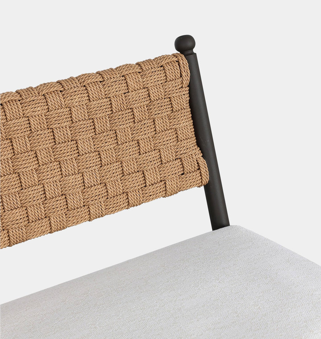 Amber Interiors - Breton Outdoor Dining Bench