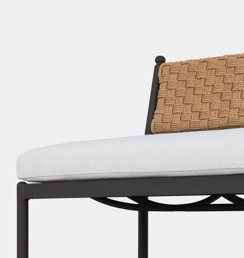 Amber Interiors - Breton Outdoor Dining Bench