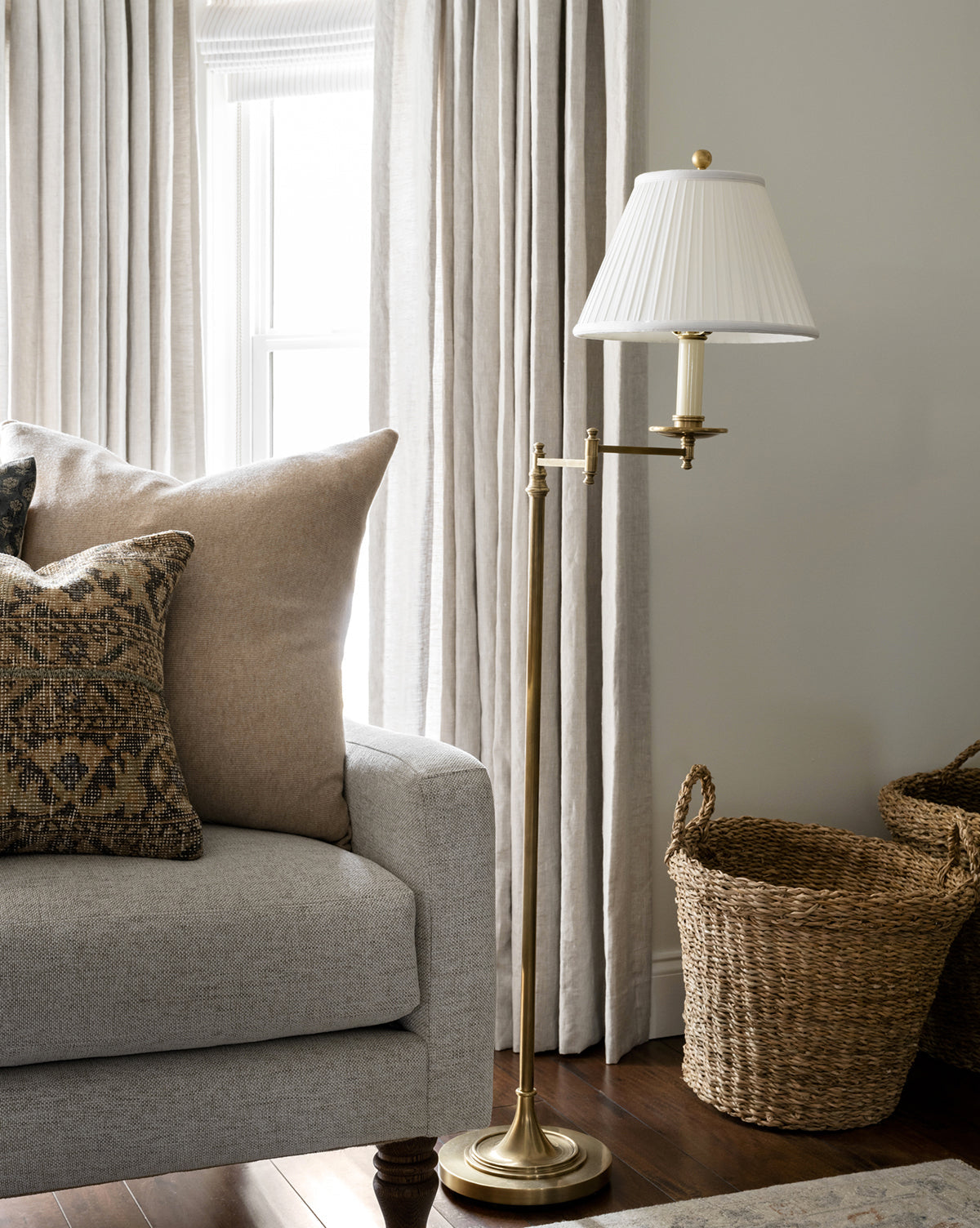 McGee & Co - Dorchester Swing Arm Floor Lamp