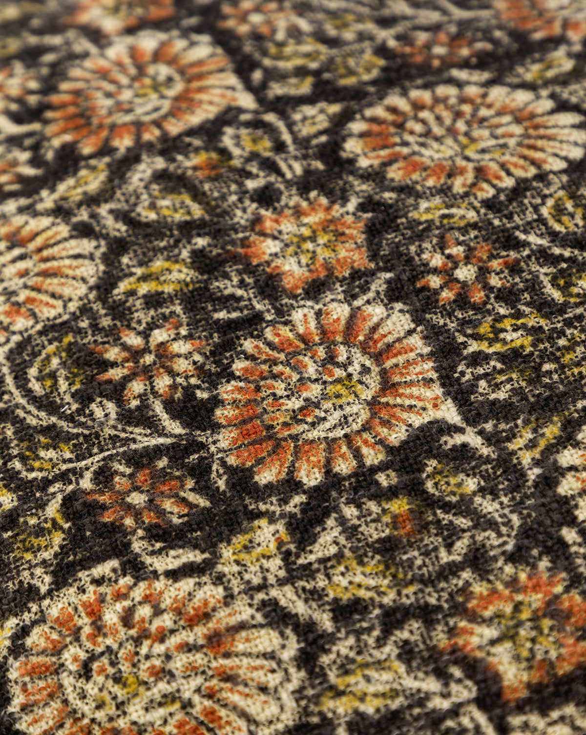 McGee & Co - Brown Floral Printed Cotton Pet Bed