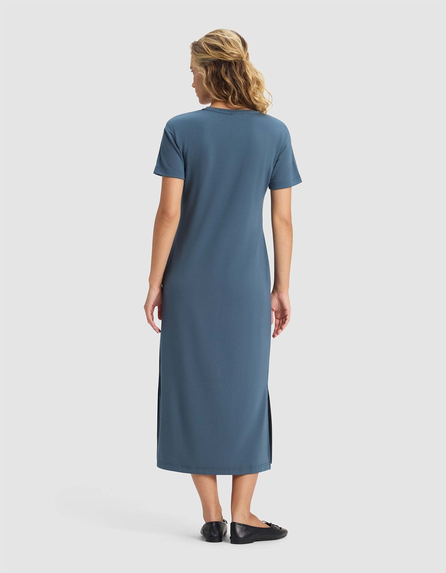 Cozy Earth - Women's Brushed Bamboo Midi Dress