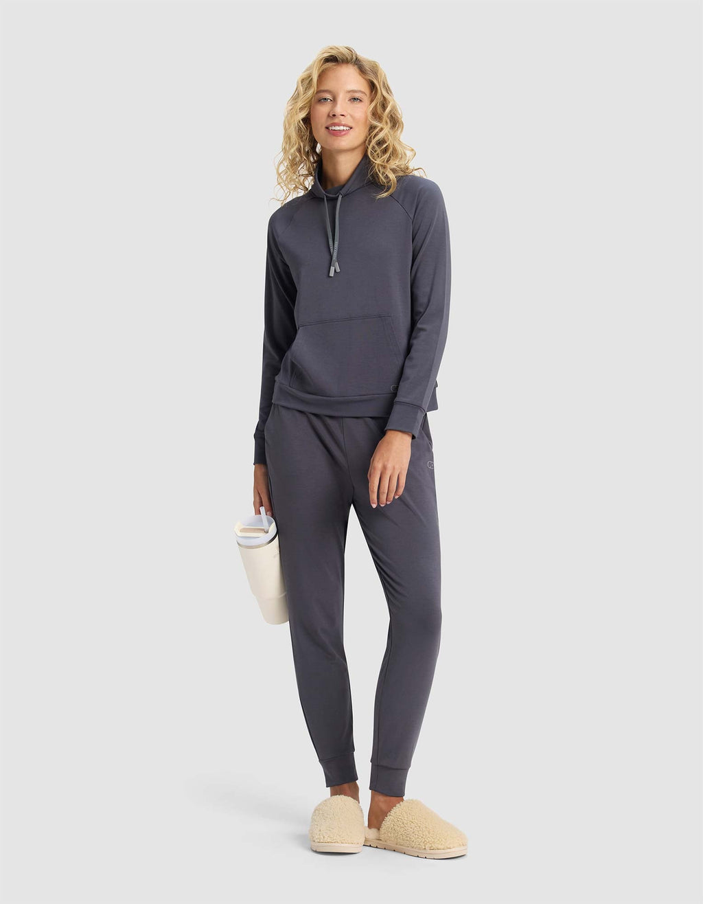 Cozy Earth - Women's Brushed Bamboo Mock Neck & Jogger Set