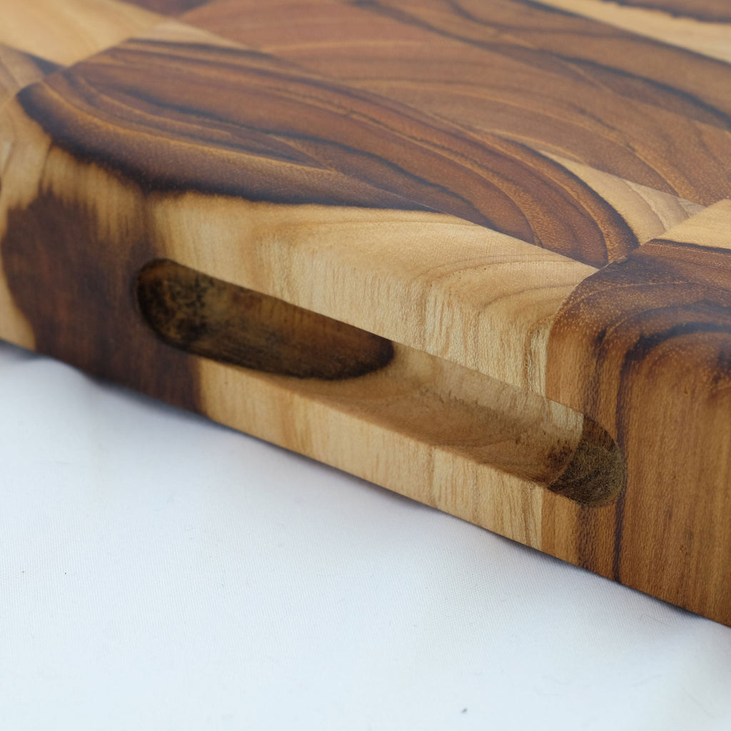 Terra Klay - Butcher Block Cutting Board in Teak Wood