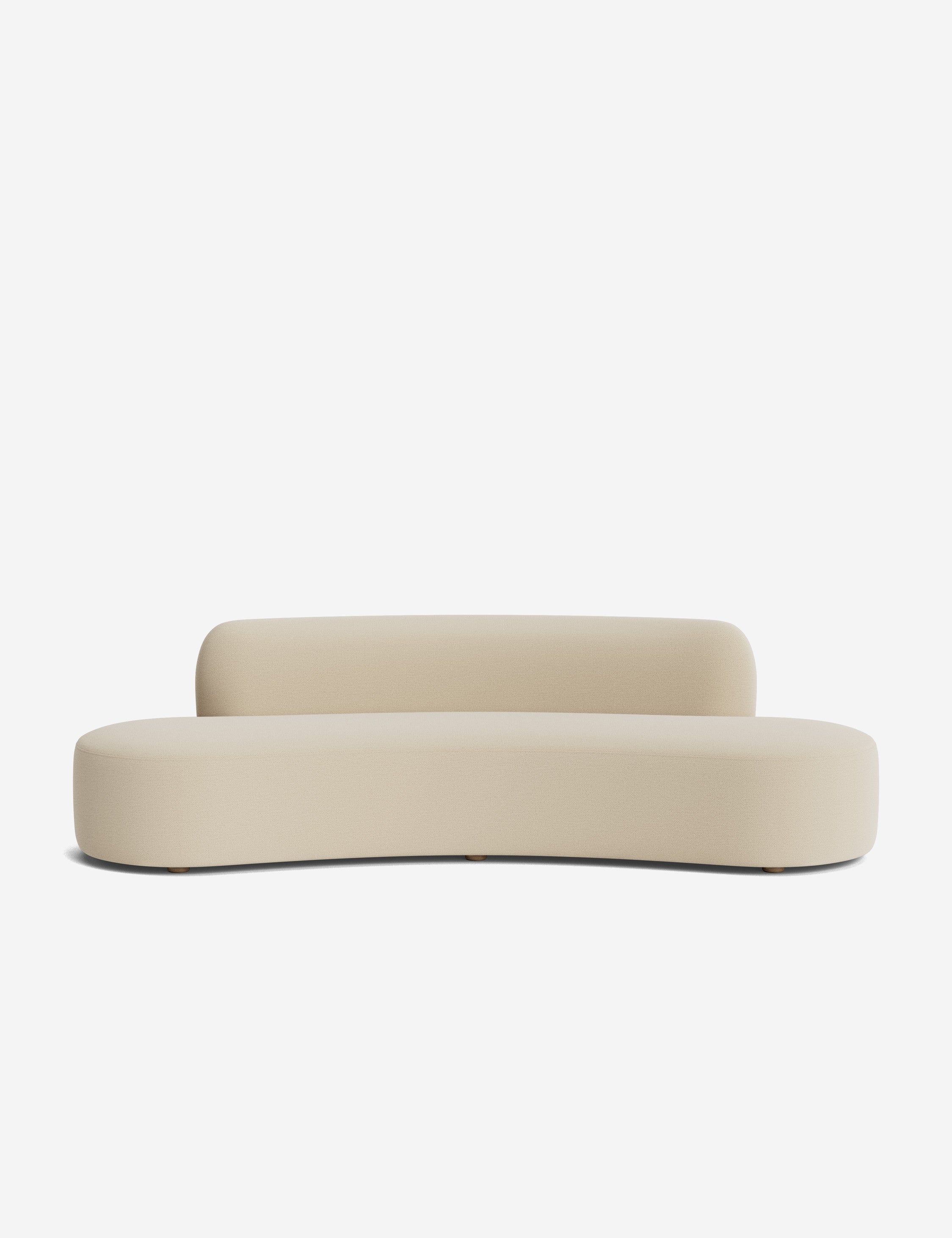 Lulu and Georgia - Open Box: Cara Sofa,Cream Performance Basketweave 108"W