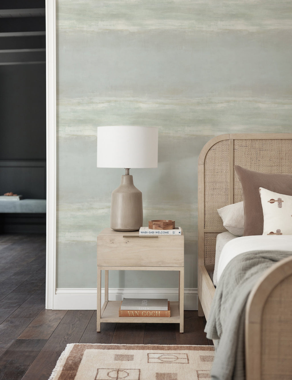 Lulu and Georgia - Serene Reflection Wallpaper by Carol Benson