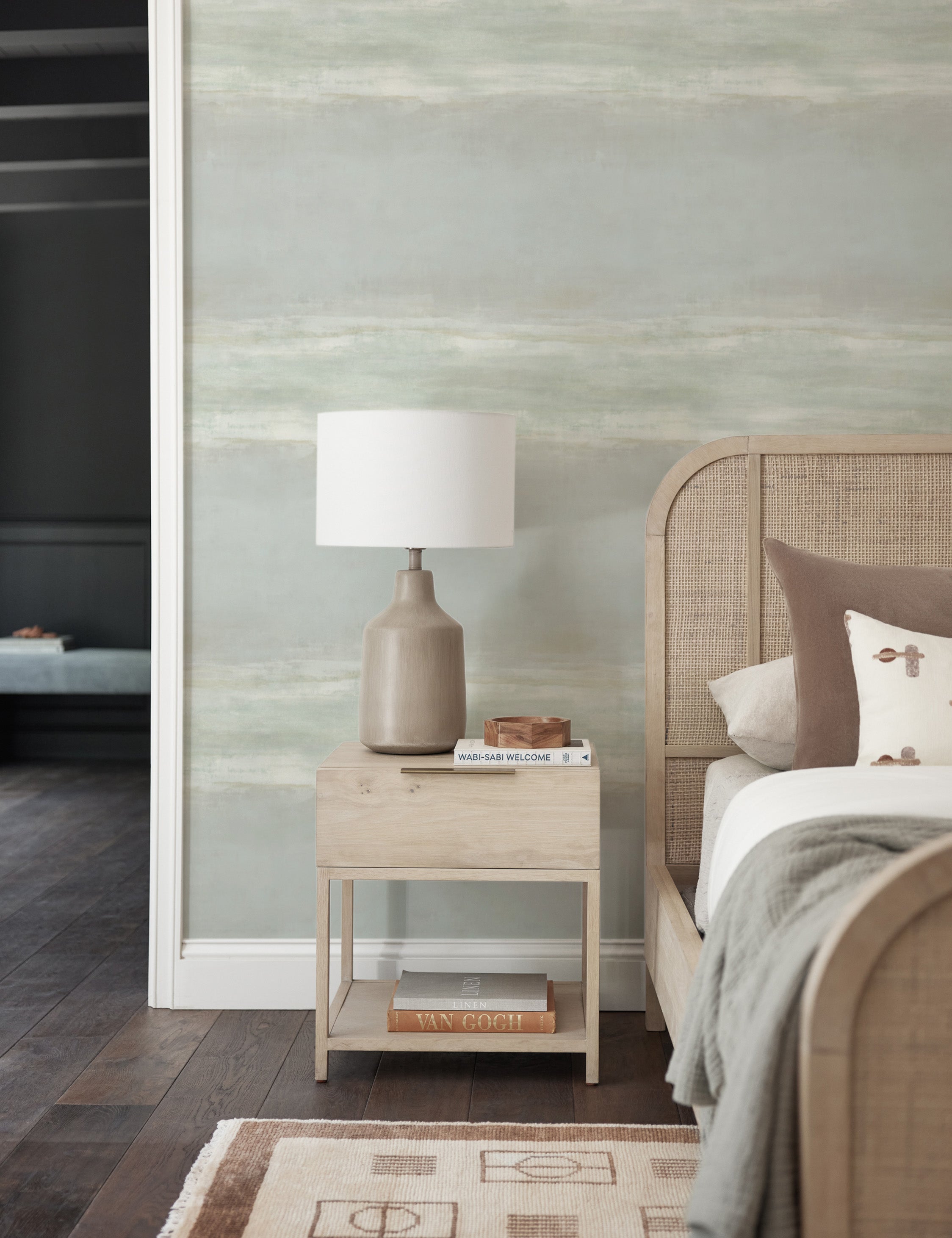 Lulu and Georgia - Serene Reflection Wallpaper by Carol Benson