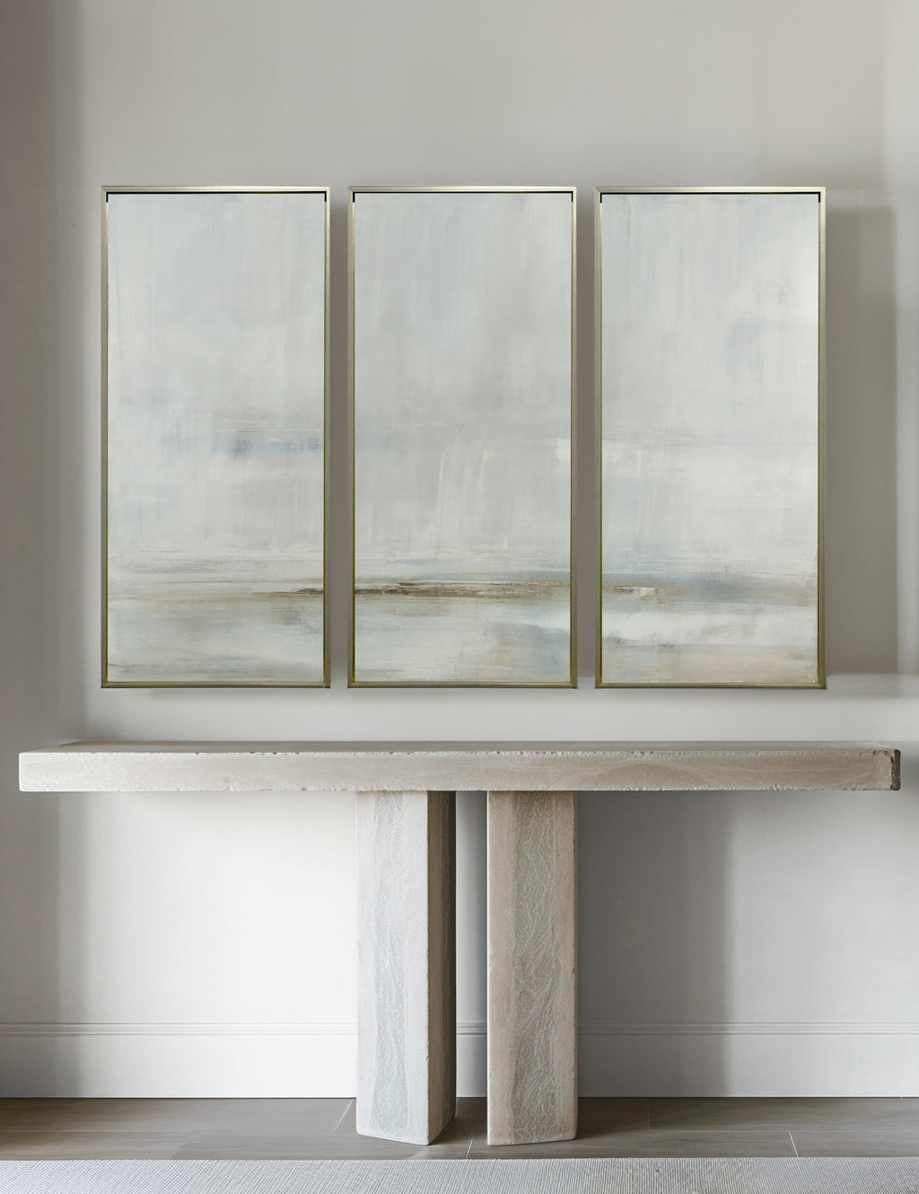 Lulu and Georgia - After The Storm Triptych Wall Art by Carol Benson-Cobb