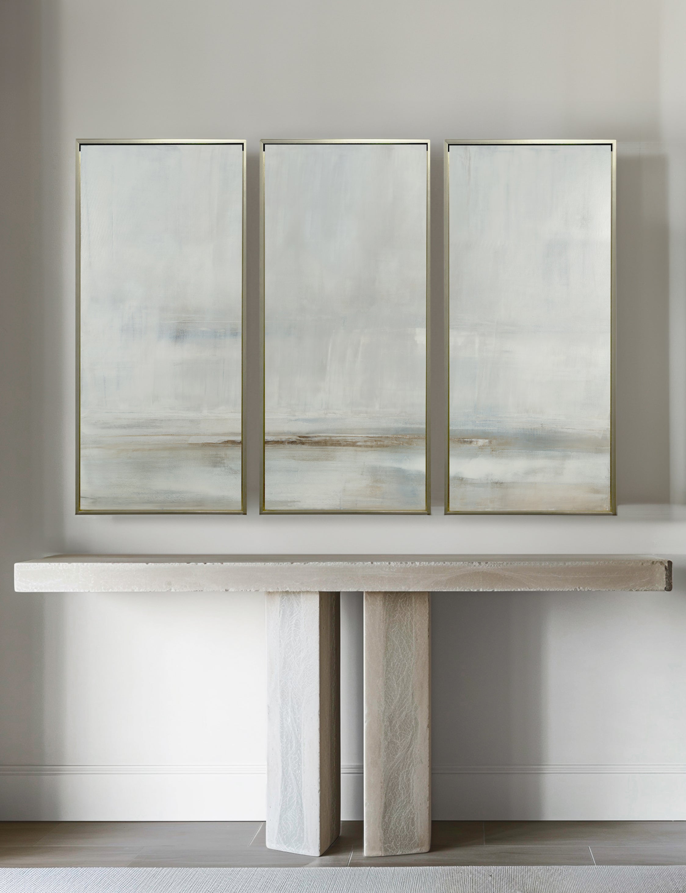 Lulu and Georgia - After The Storm Triptych Wall Art by Carol Benson-Cobb