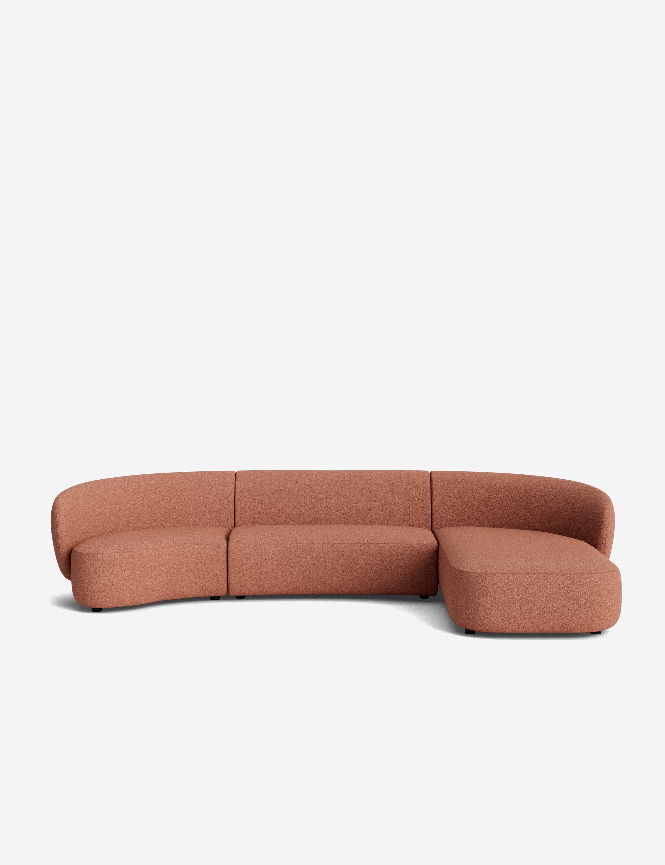 Lulu and Georgia - Claret Modular Chaise Sectional Sofa