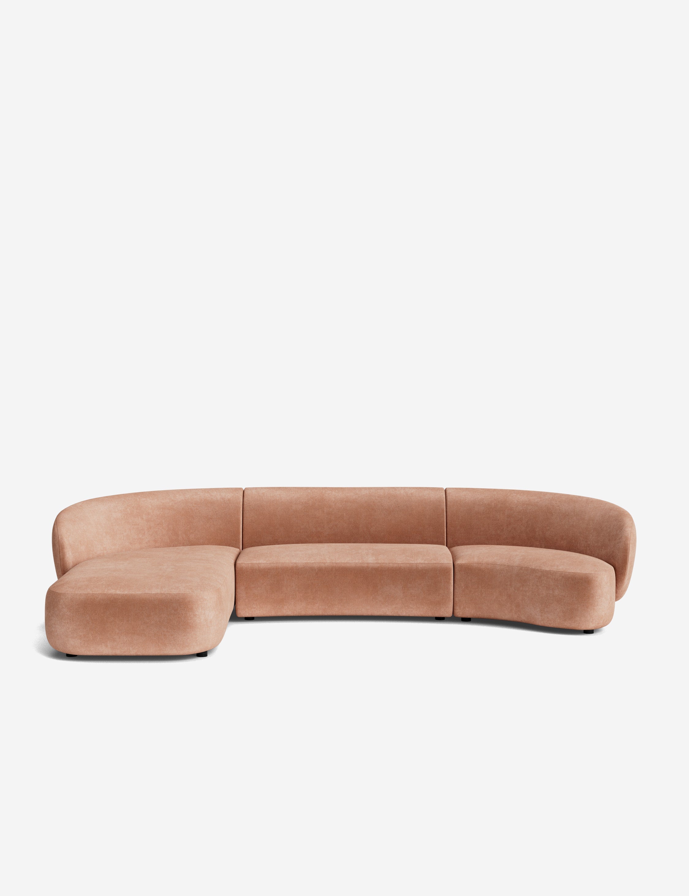 Lulu and Georgia - Claret Modular Chaise Sectional Sofa