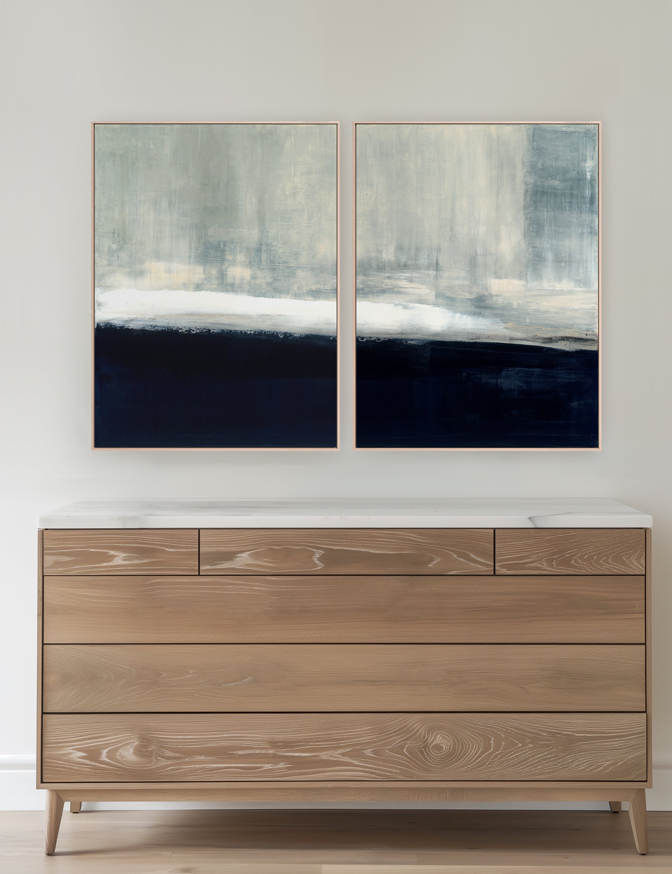 Lulu and Georgia - Driven Diptych Wall Art (Set of 2) by Carol Benson - Cobb