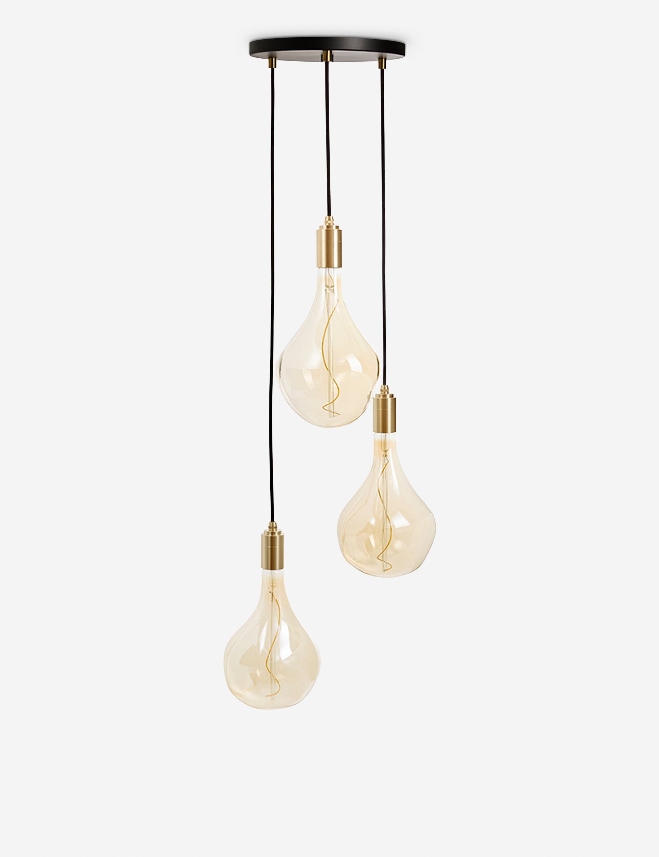 Lulu and Georgia - Triple Pendant Light with Voronoi II by Tala