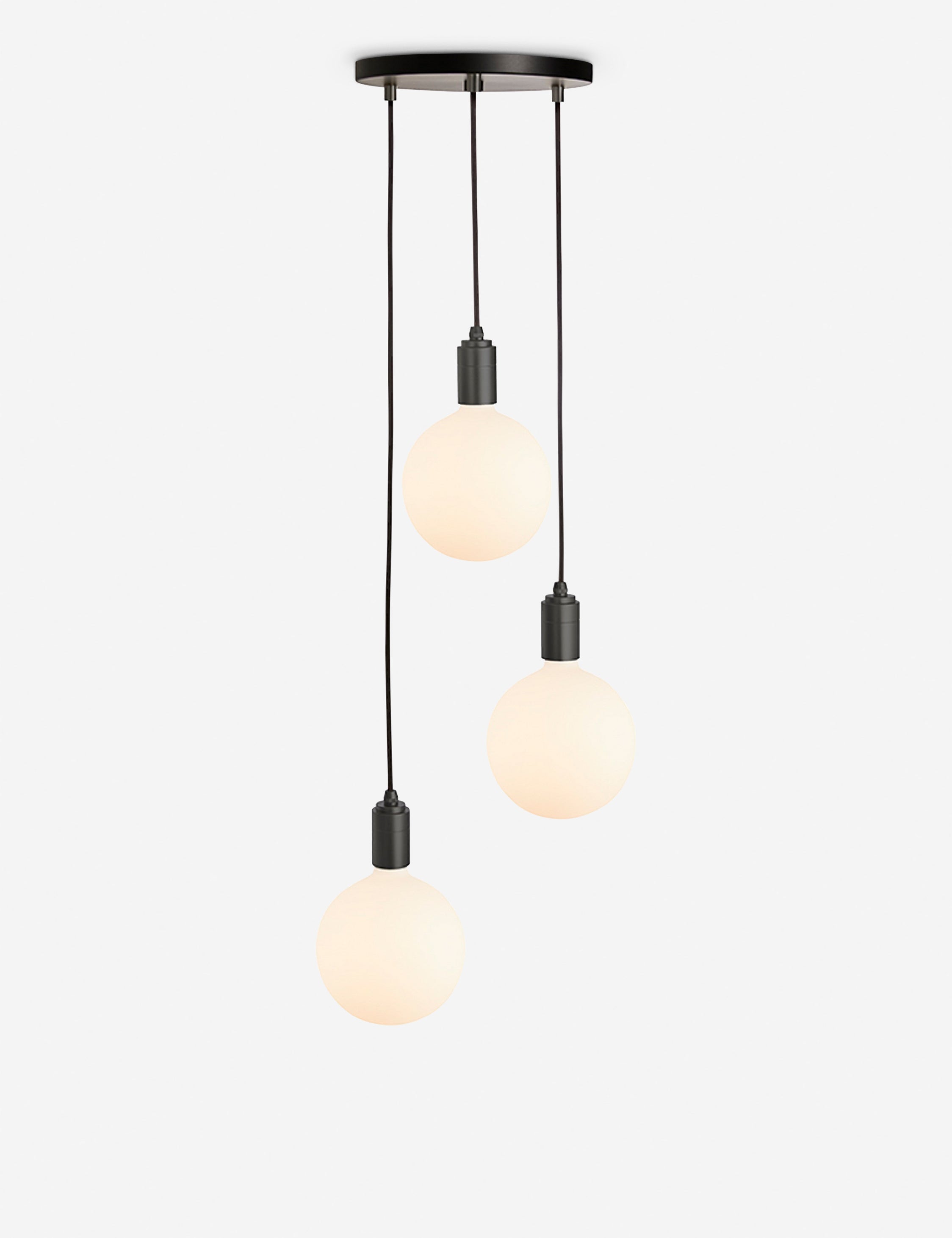 Lulu and Georgia - Triple Pendant Light with Sphere IV by Tala