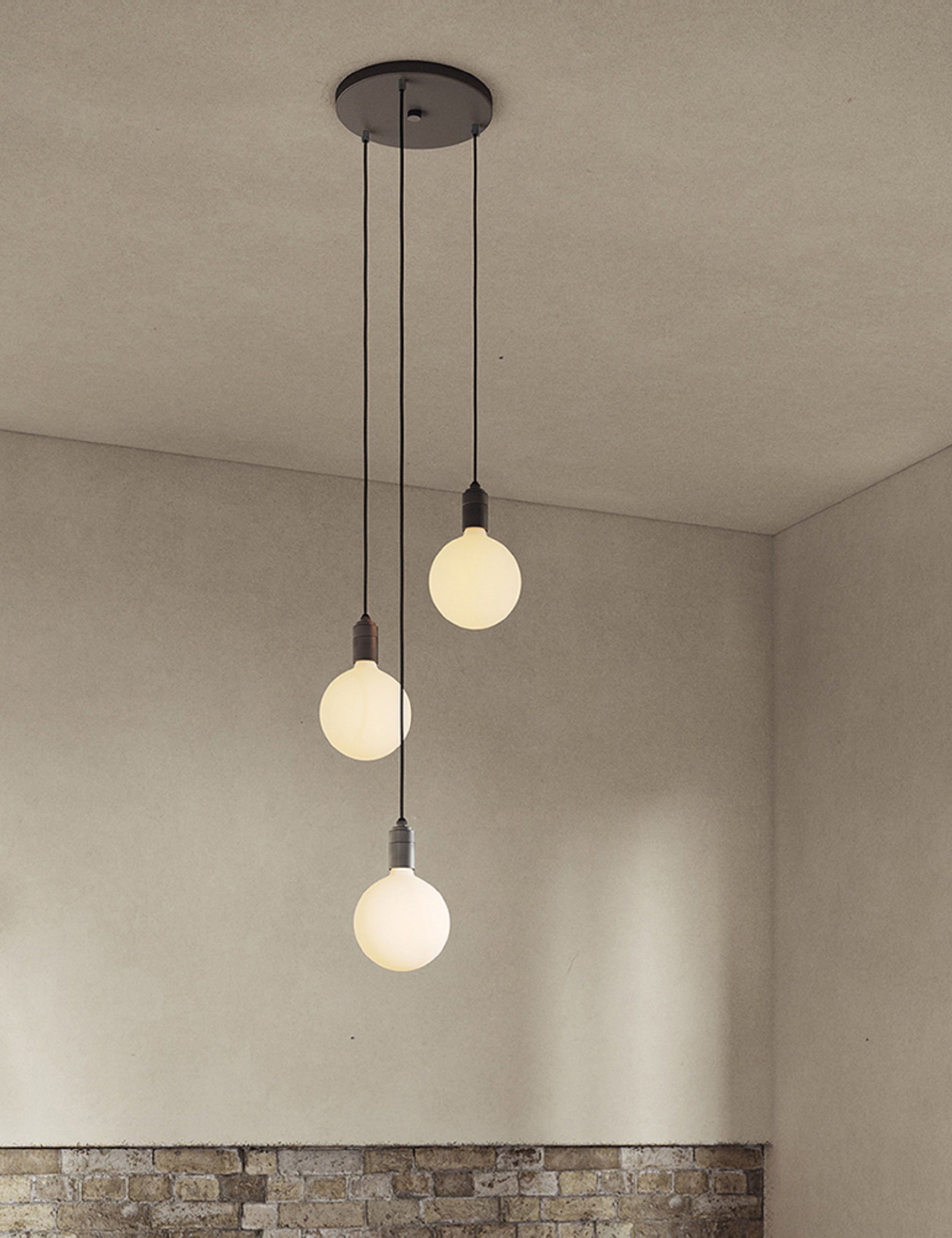 Lulu and Georgia - Triple Pendant Light with Sphere IV by Tala