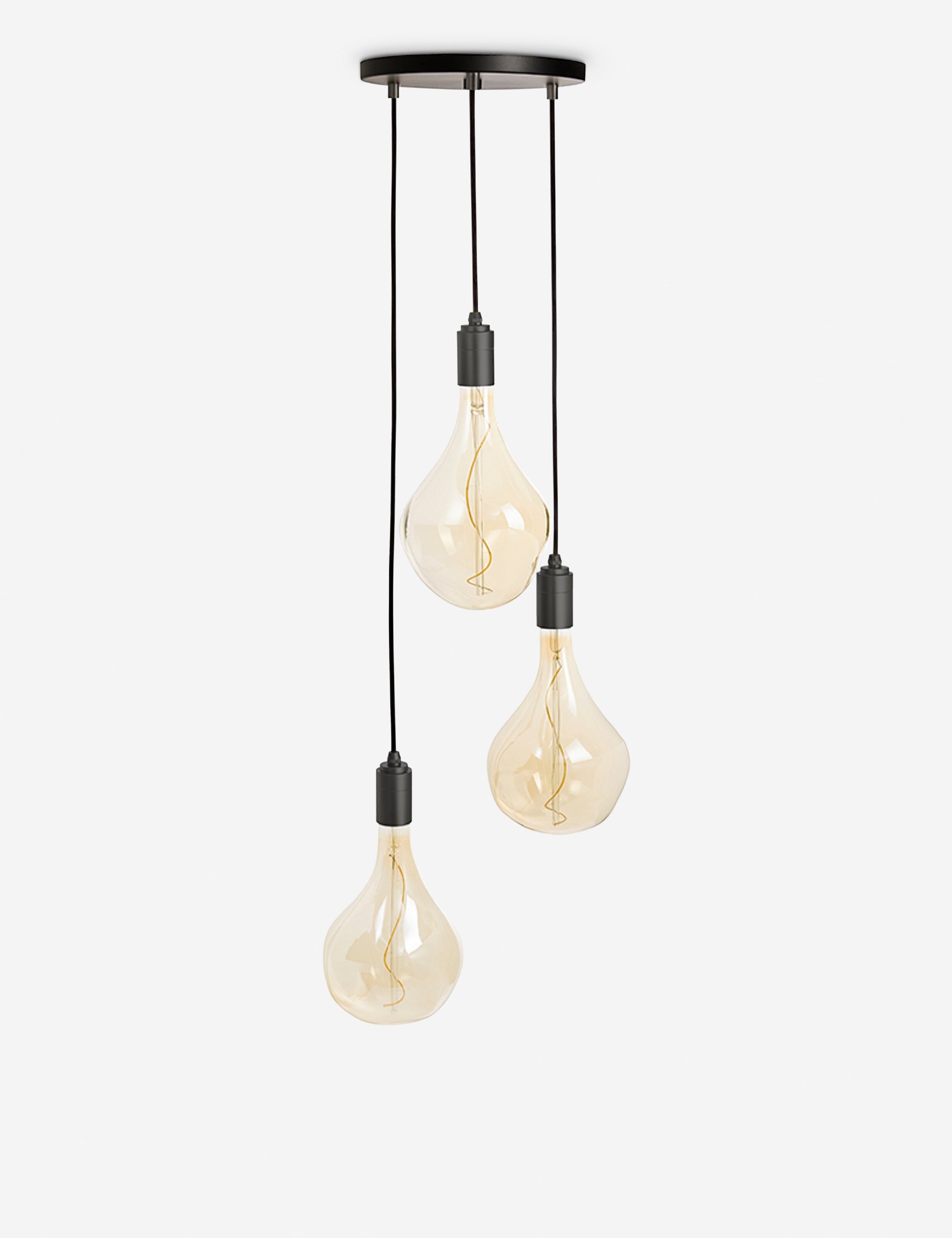 Lulu and Georgia - Triple Pendant Light with Voronoi II by Tala