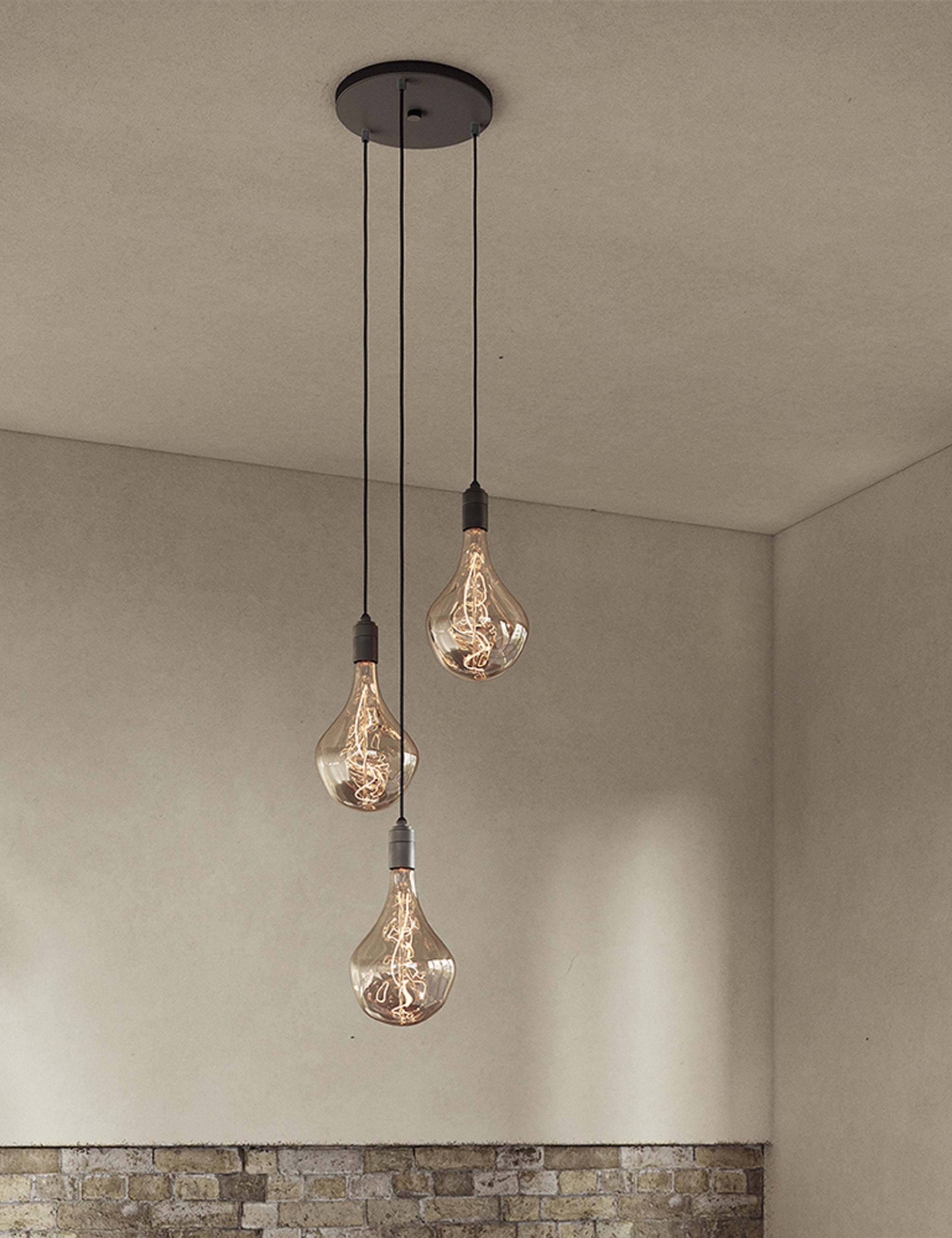 Lulu and Georgia - Triple Pendant Light with Voronoi II by Tala