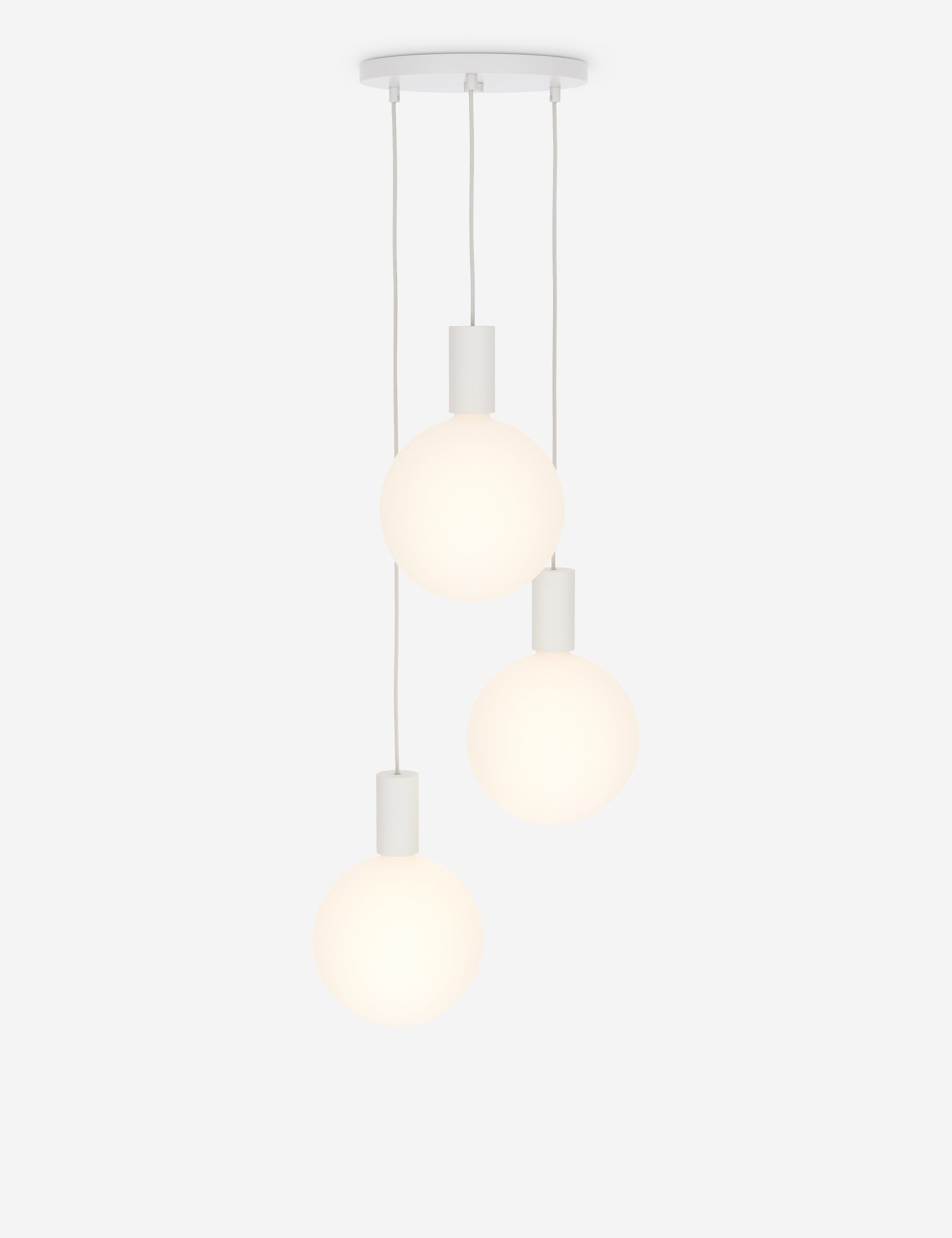 Lulu and Georgia - Alumina Triple Pendant Light by Tala