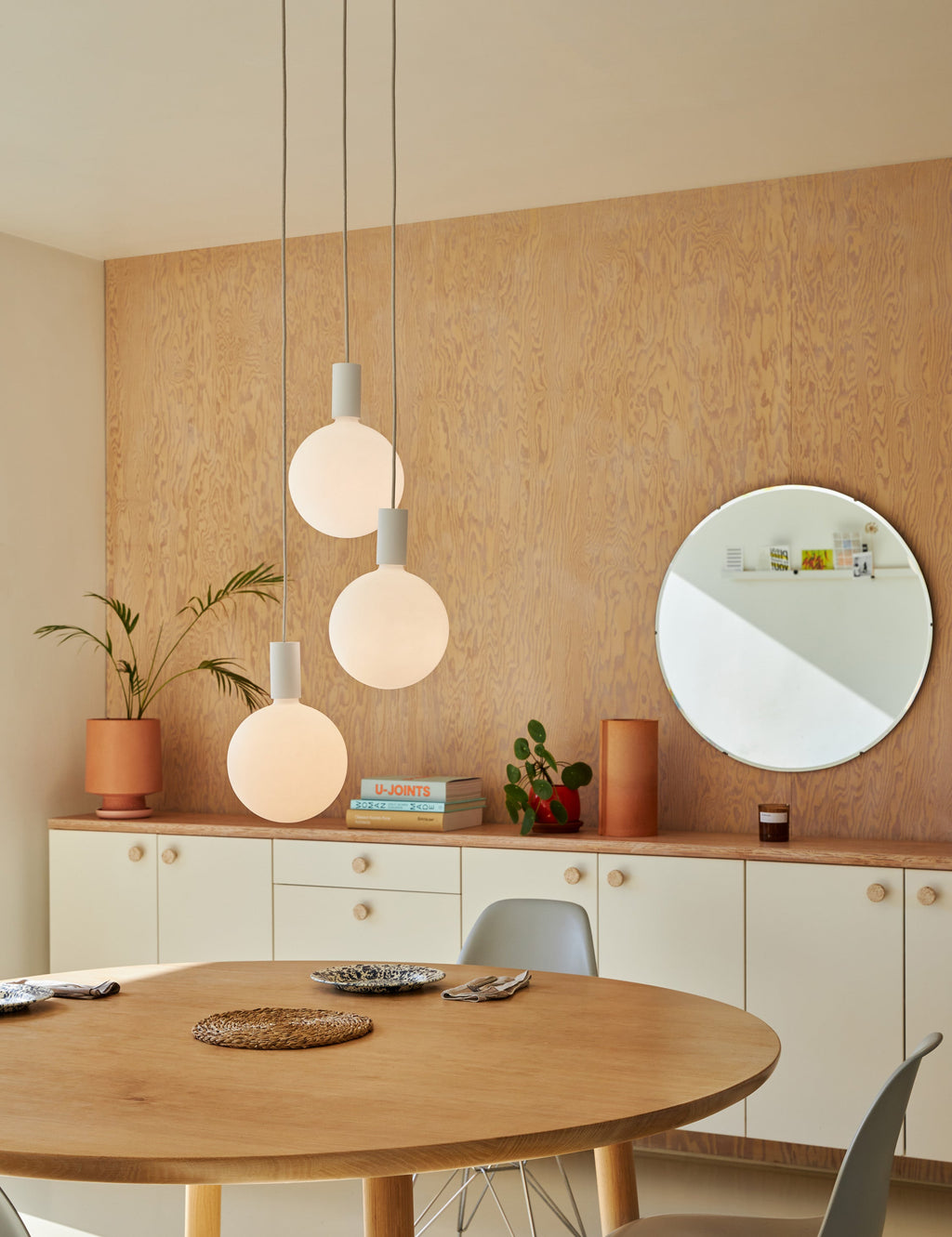 Lulu and Georgia - Alumina Triple Pendant Light by Tala