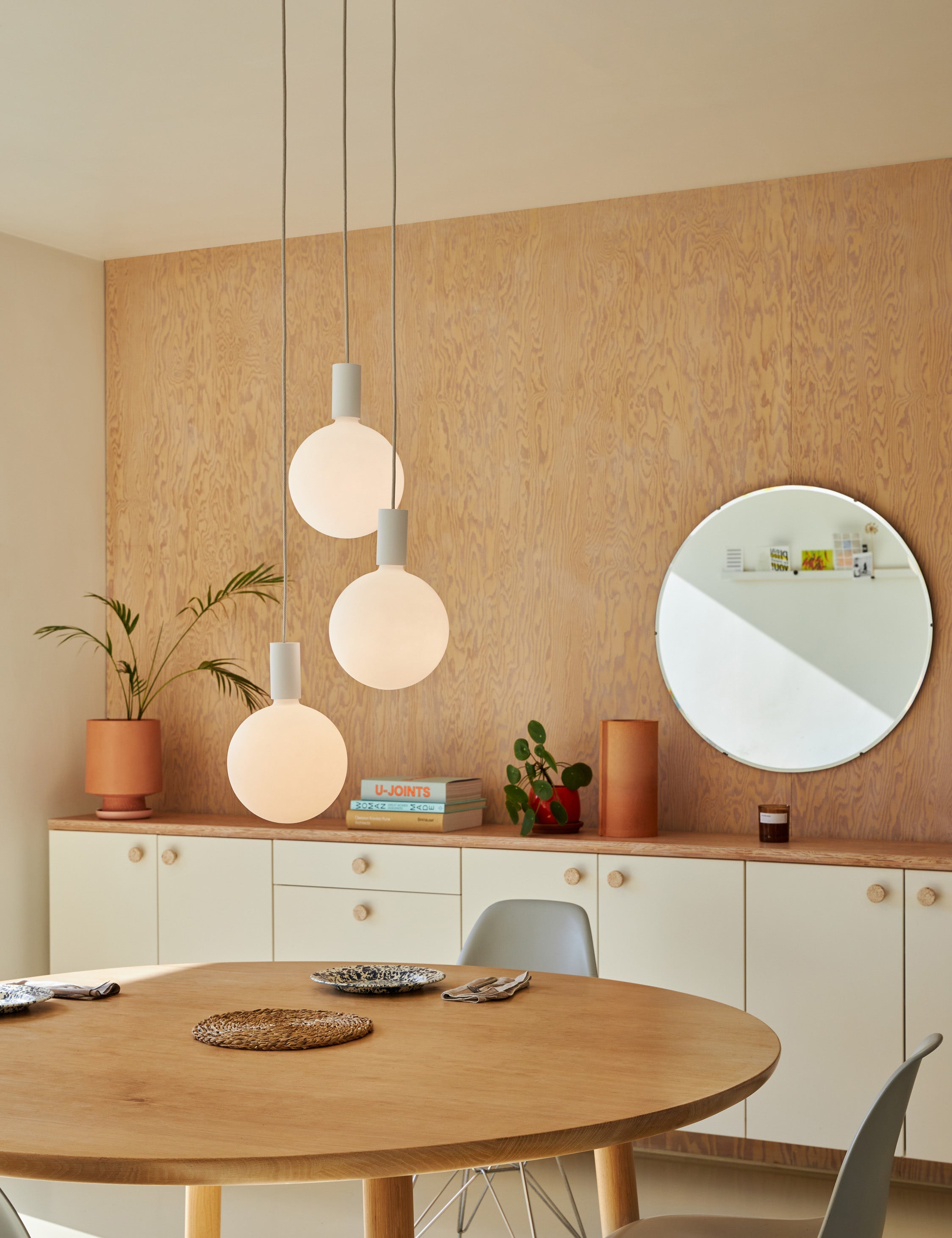 Lulu and Georgia - Alumina Triple Pendant Light by Tala