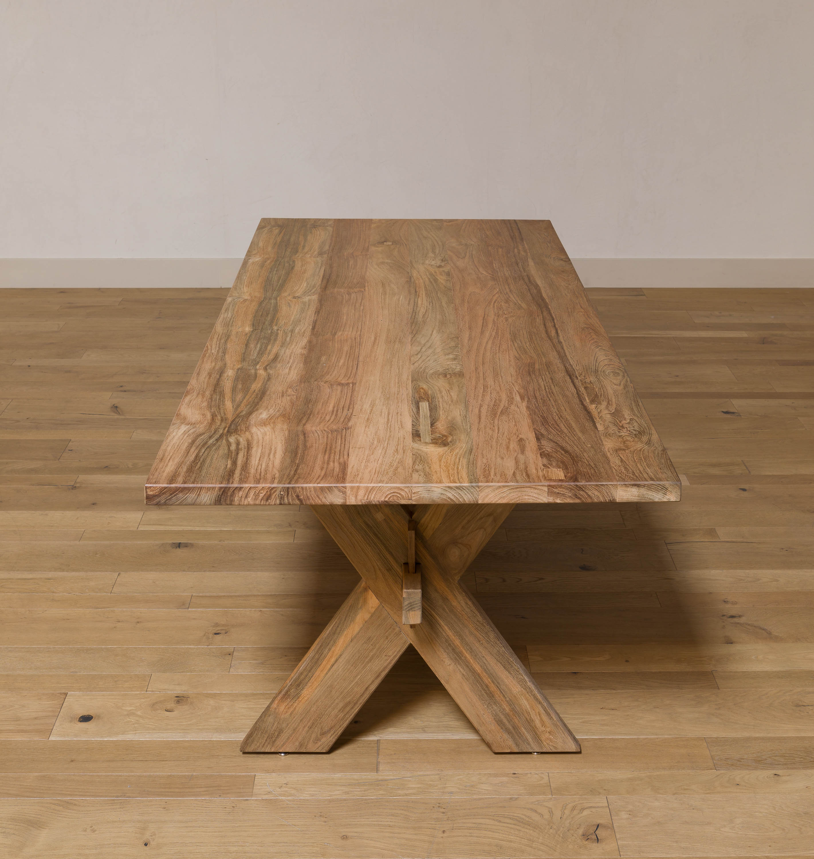 Amber Interiors - Long Teak Outdoor Dining Table