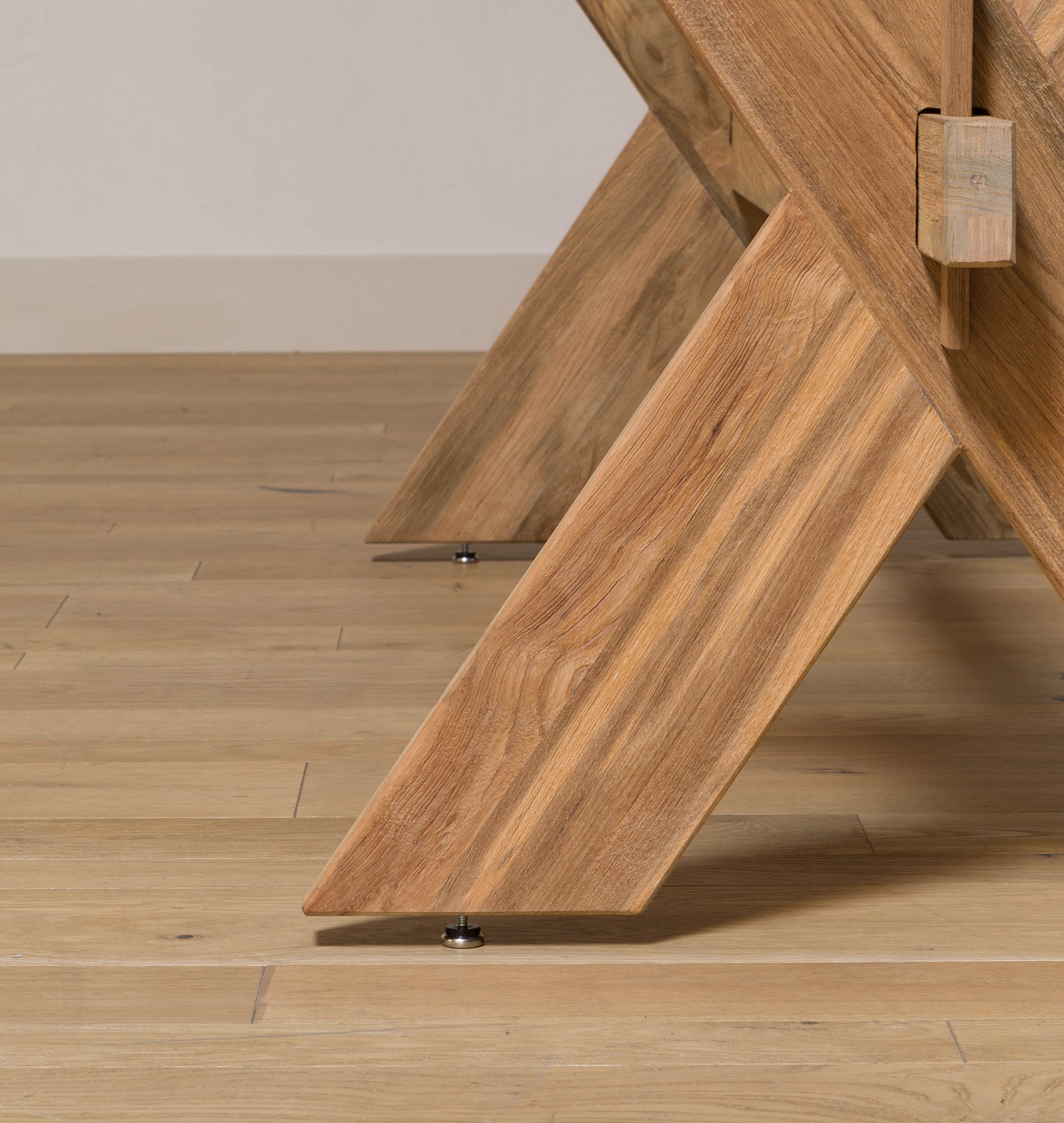 Amber Interiors - Long Teak Outdoor Dining Table