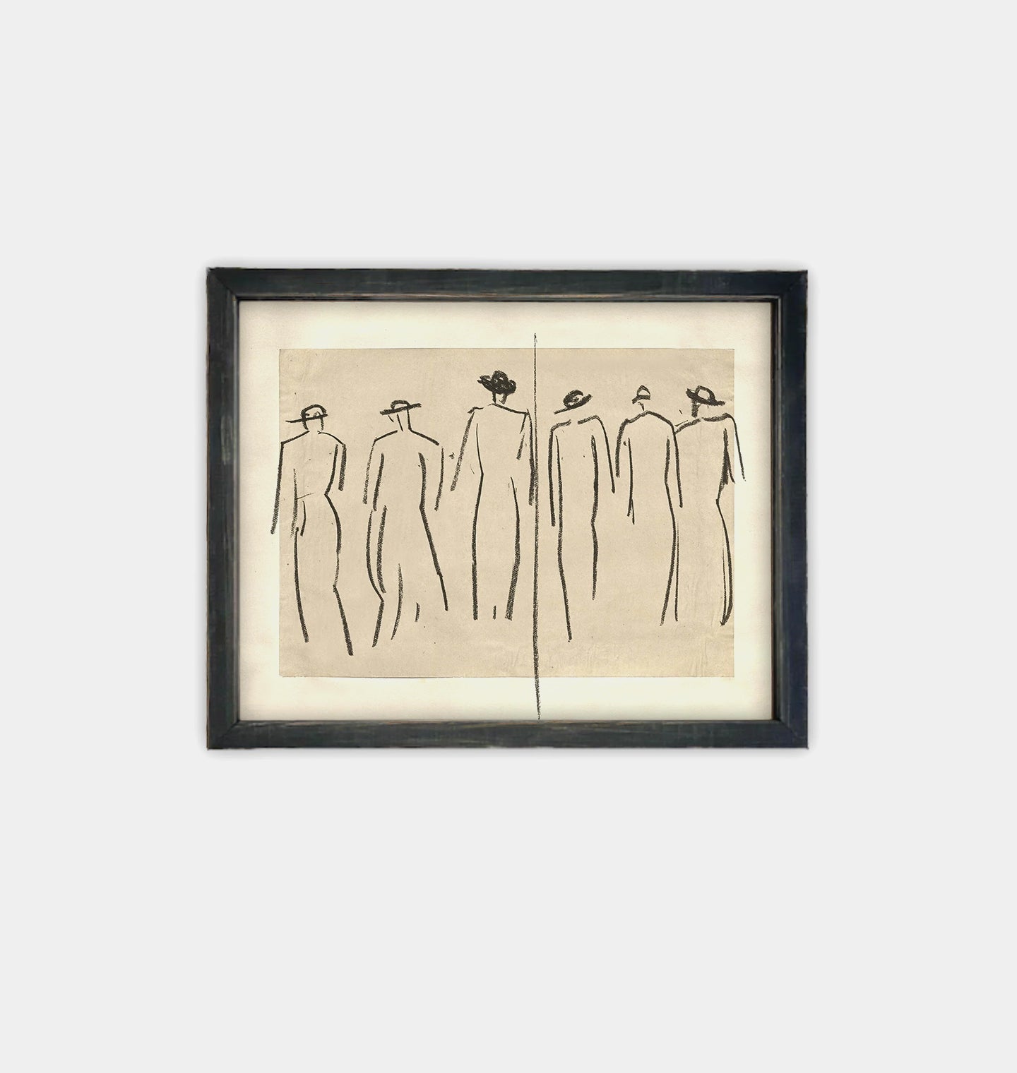 Amber Interiors - Abstract Figures Framed Print