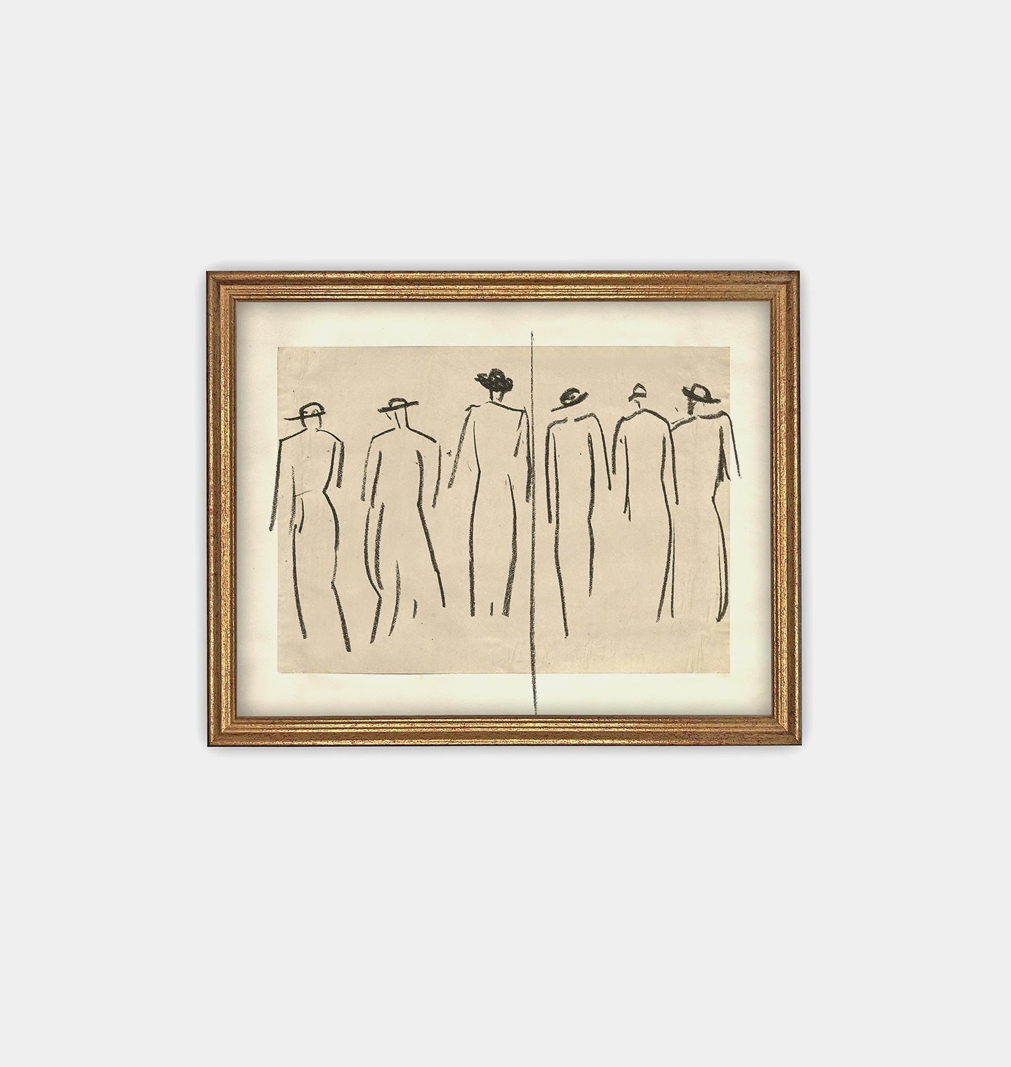 Amber Interiors - Abstract Figures Framed Print