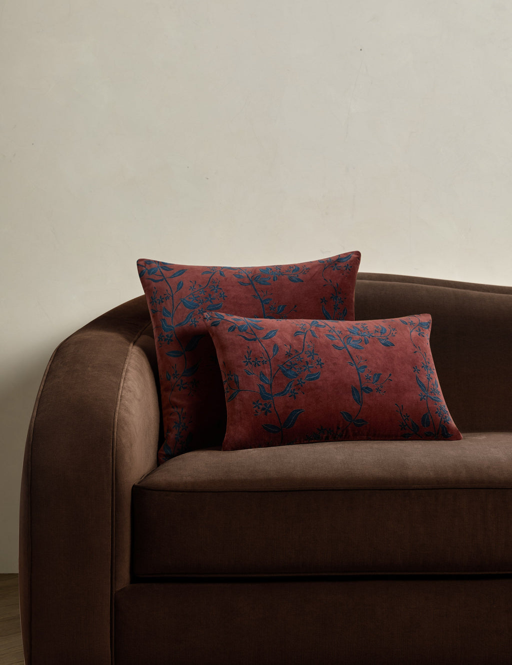 Lulu and Georgia - Carmine Velvet Pillow